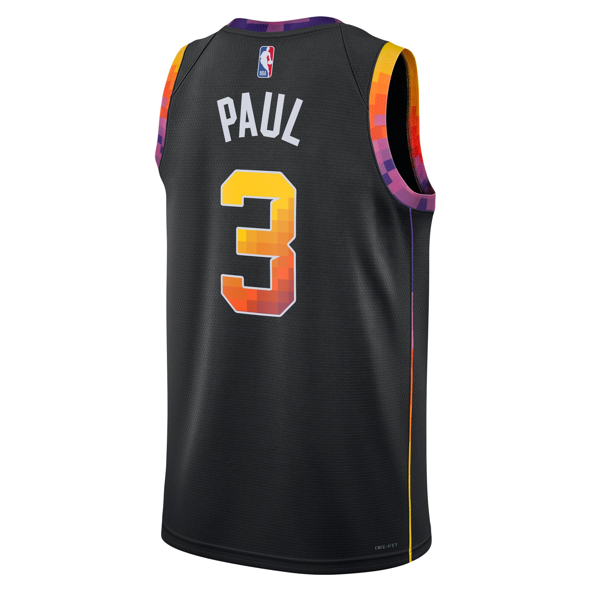 Chris Paul Phoenix Suns Jordans Brand Unisex Swingman Jersey - Statement Edition - Black - vstockx