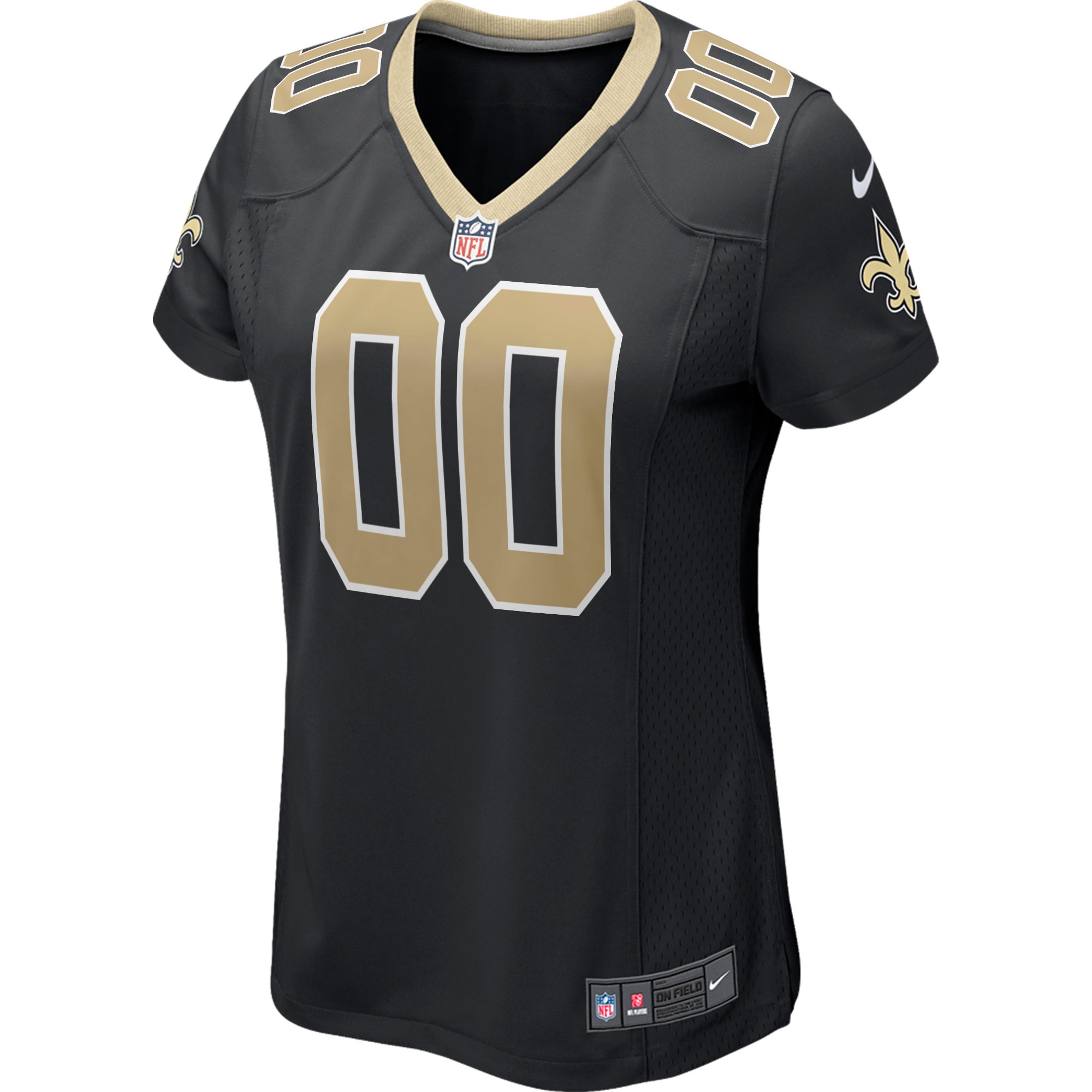 New Orleans Saints Nike Women's Custom Game Jersey - Black - vstockx