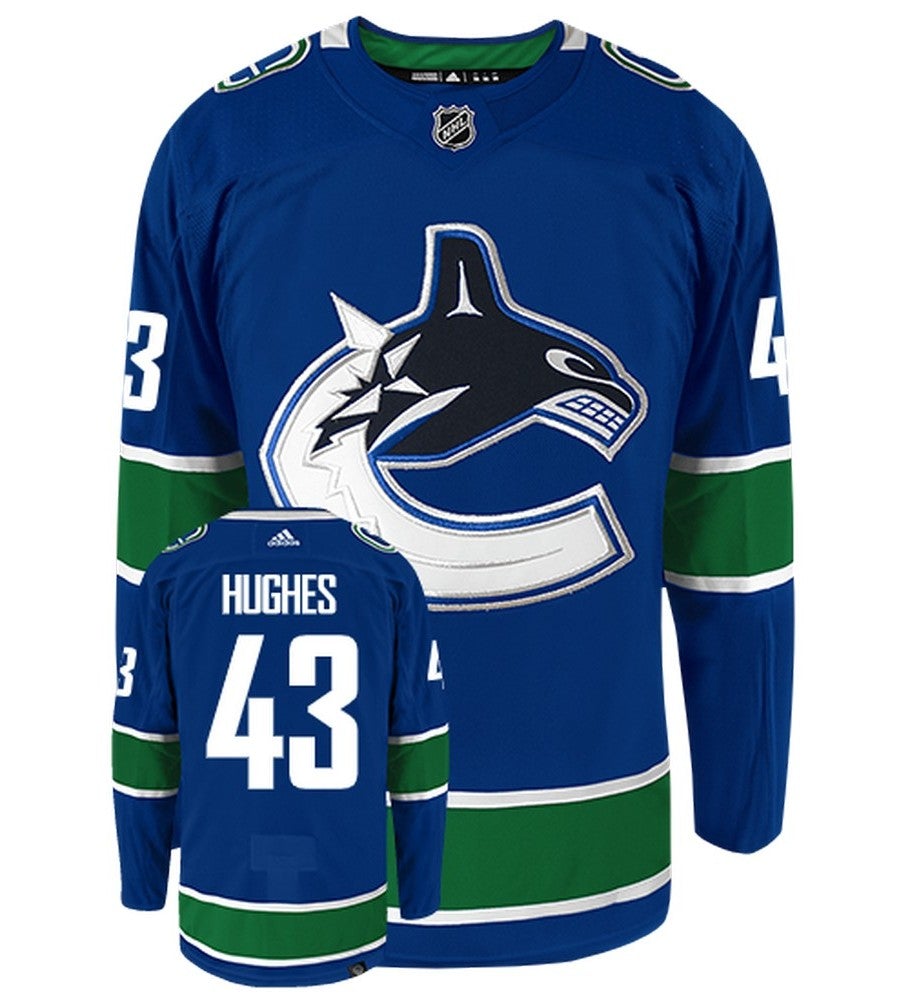 Quinn Hughes Vancouver Canucks Adidas Primegreen Authentic NHL Hockey Jersey - vstockx