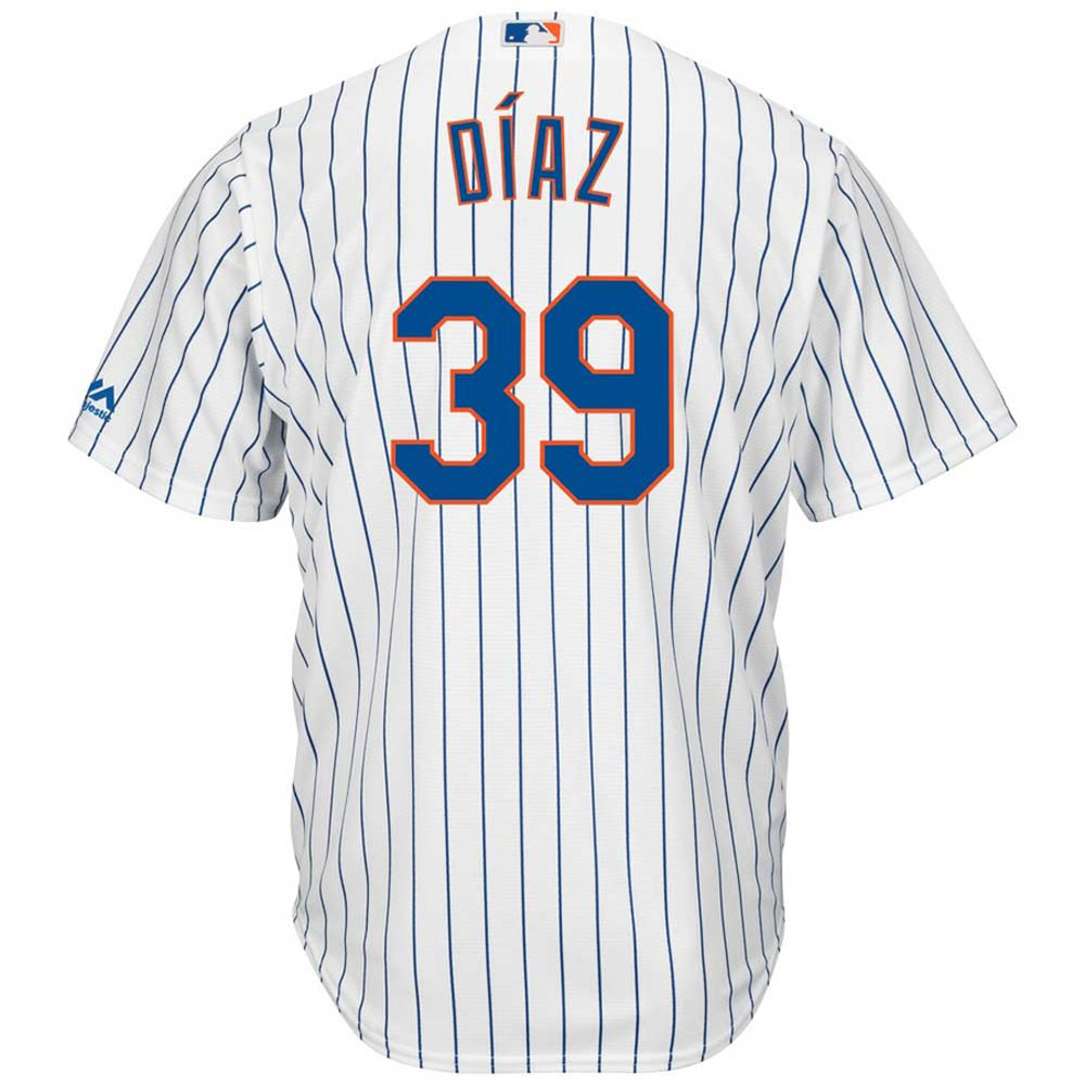 Youth New York Mets Edwin Diaz Cool Base Replica Home Jersey - White - vstockx