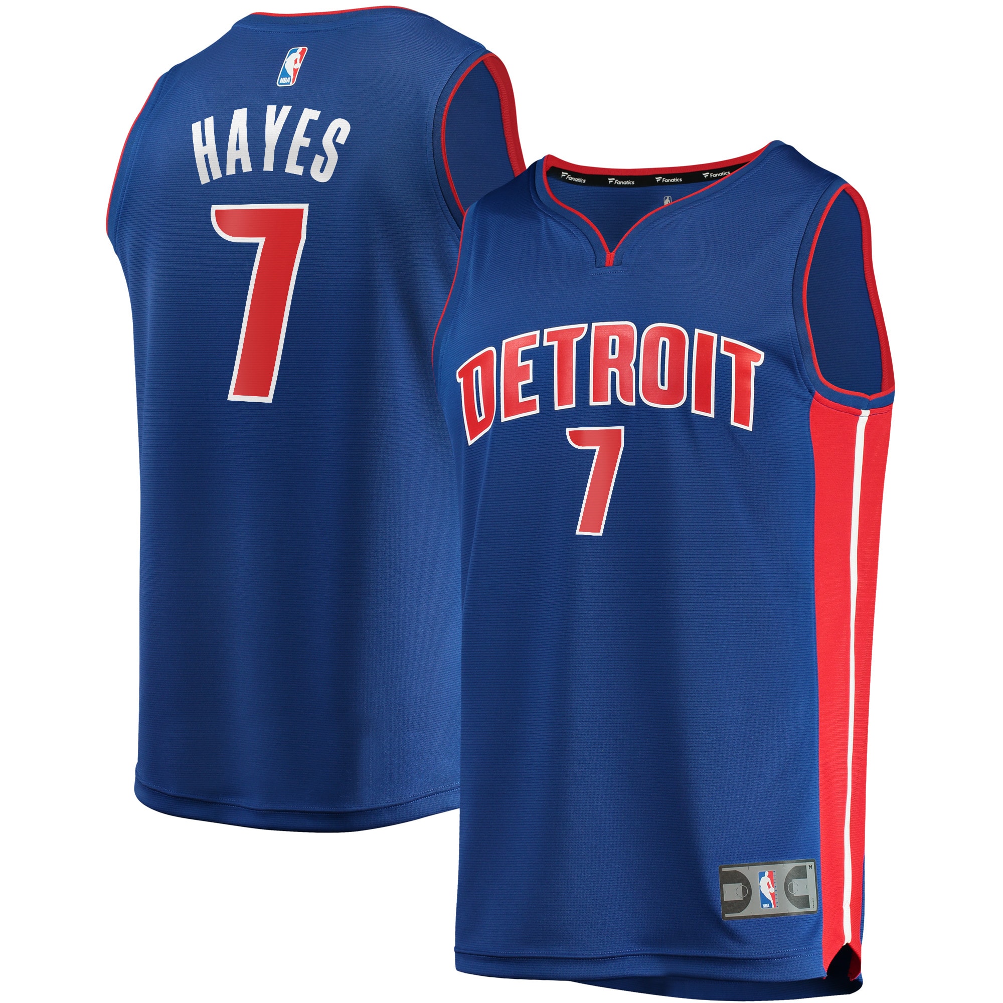 Killian Hayes Detroit Pistons Fanatics Branded Youth 2020 NBA Draft First Round Pick Fast Break Replica Jersey Blue - Icon Edition - vstockx