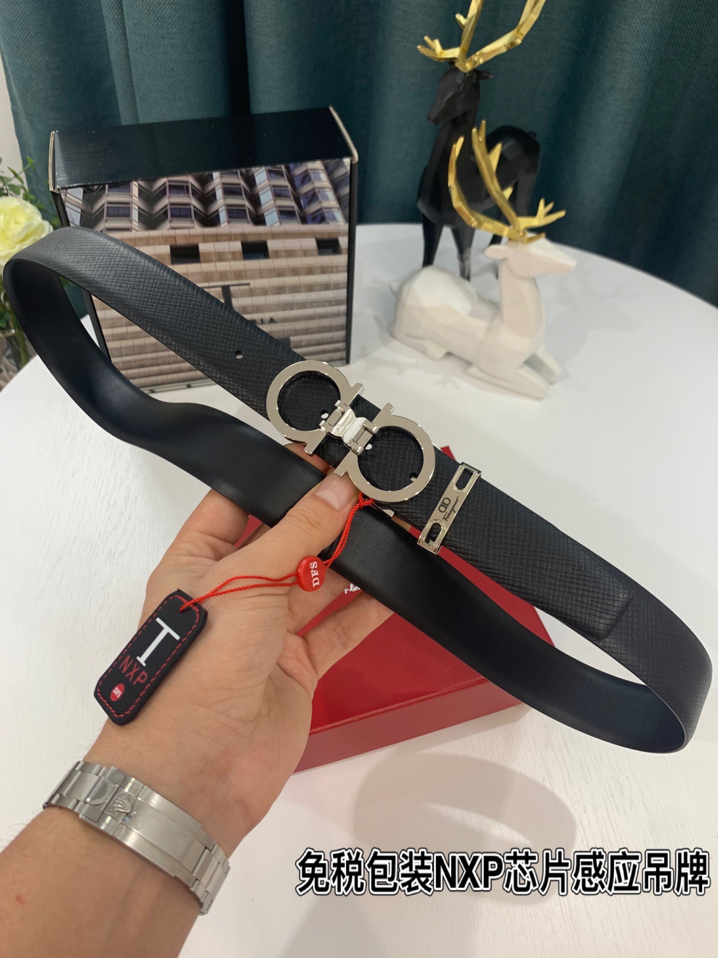 Streetwear Belt Ferragamo 319174 size:3.5cm - vstockx