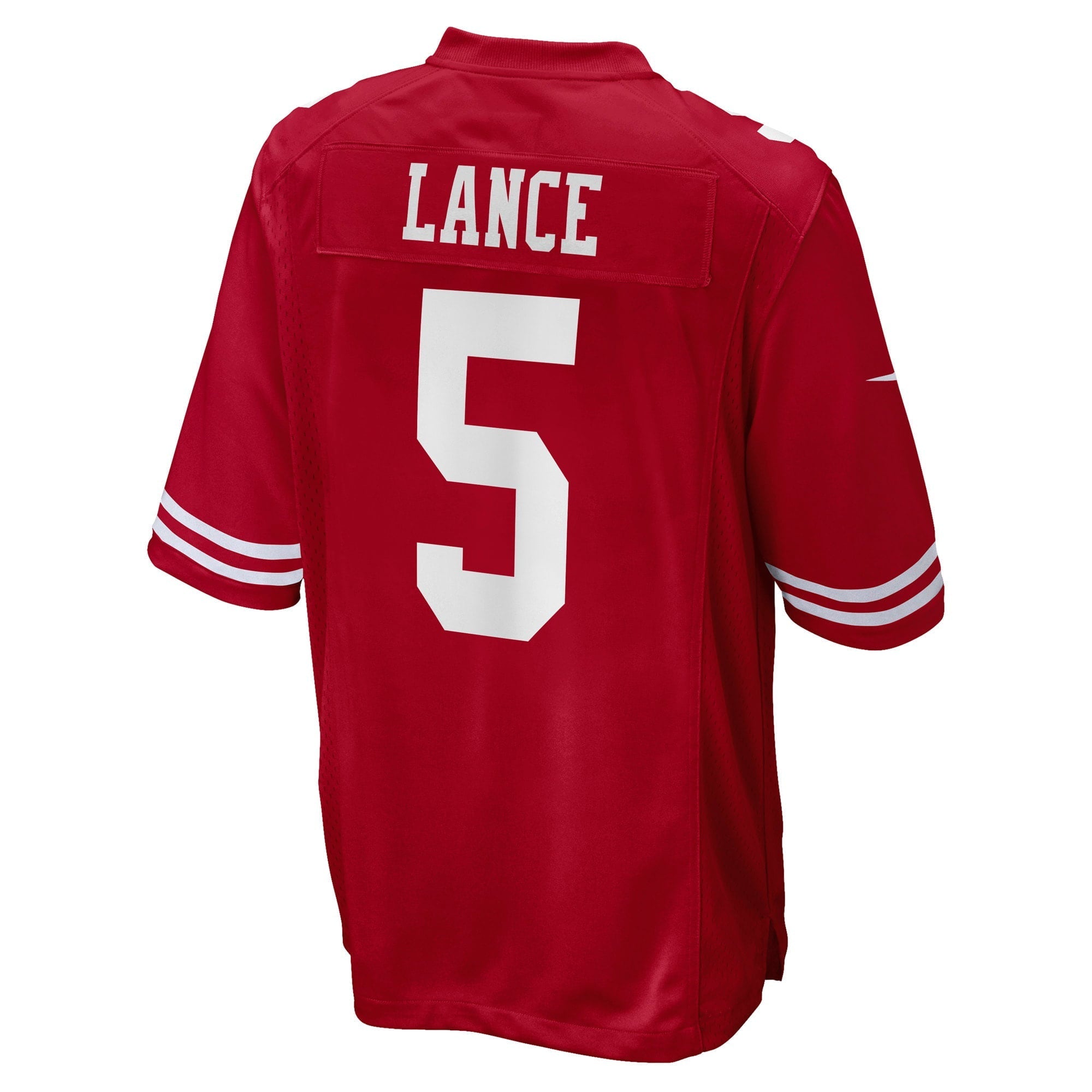 Men's Nike Trey Lance Scarlet San Francisco 49ers Game Jersey - vstockx