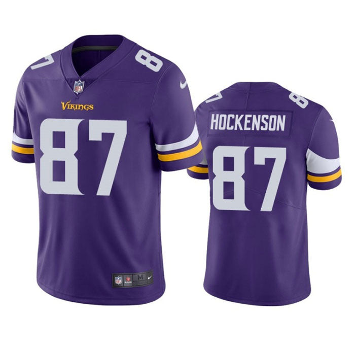 Youth Minnesota Vikings TJ Hockenson Vapor Jersey - Purple - vstockx