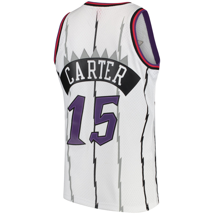 Men's Mitchell & Ness Vince Carter Toronto Raptors White 1997-98 Hardwood Classics Swingman Jersey - vstockx