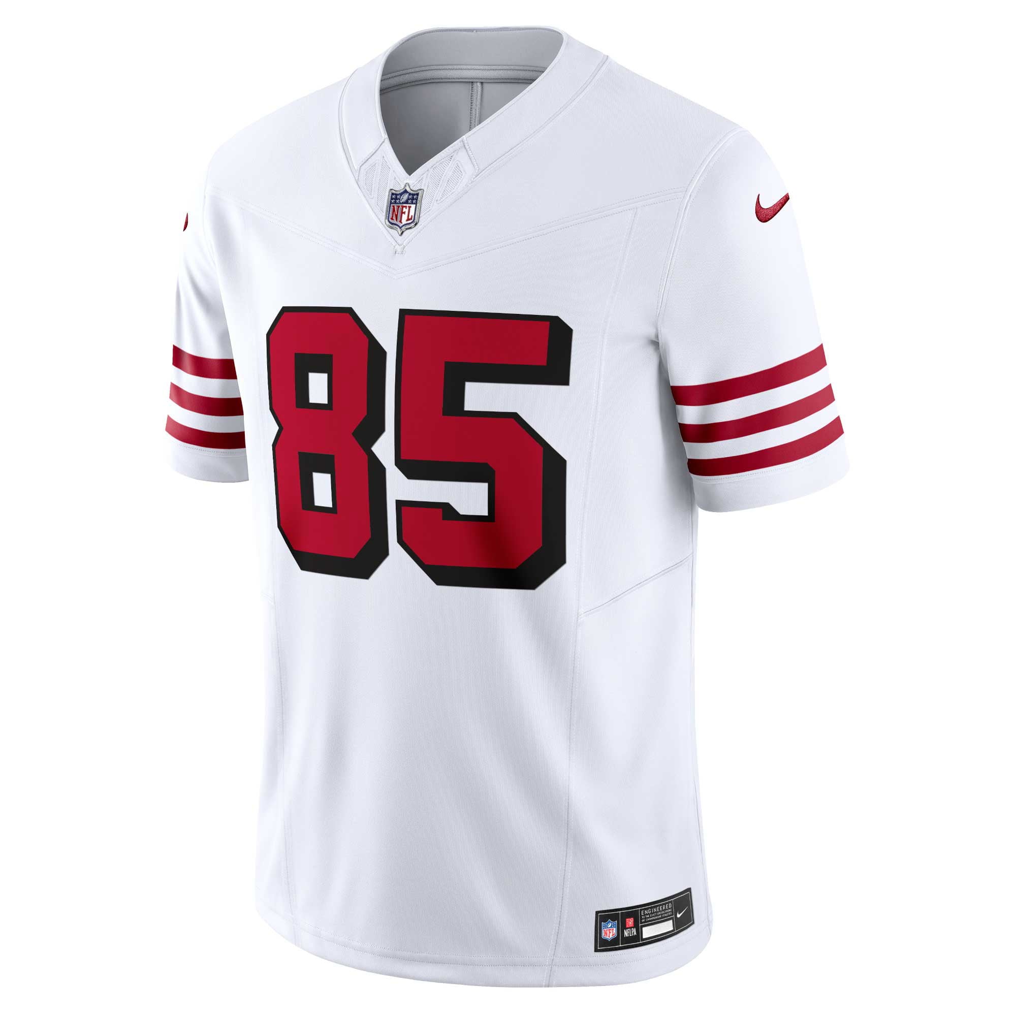 Men's Nike George Kittle White San Francisco 49ers Alternate Vapor F.U.S.E. Limited Jersey - vstockx