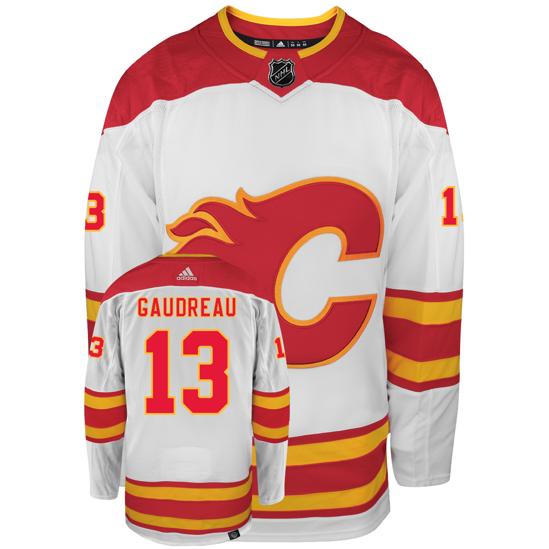 Johnny Gaudreau Calgary Flames Adidas Primegreen Authentic NHL Hockey Jersey - vstockx