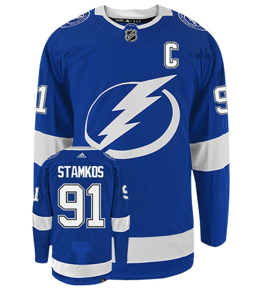 Steven Stamkos Tampa Bay Lightning Adidas Primegreen Authentic NHL Hockey Jersey - vstockx