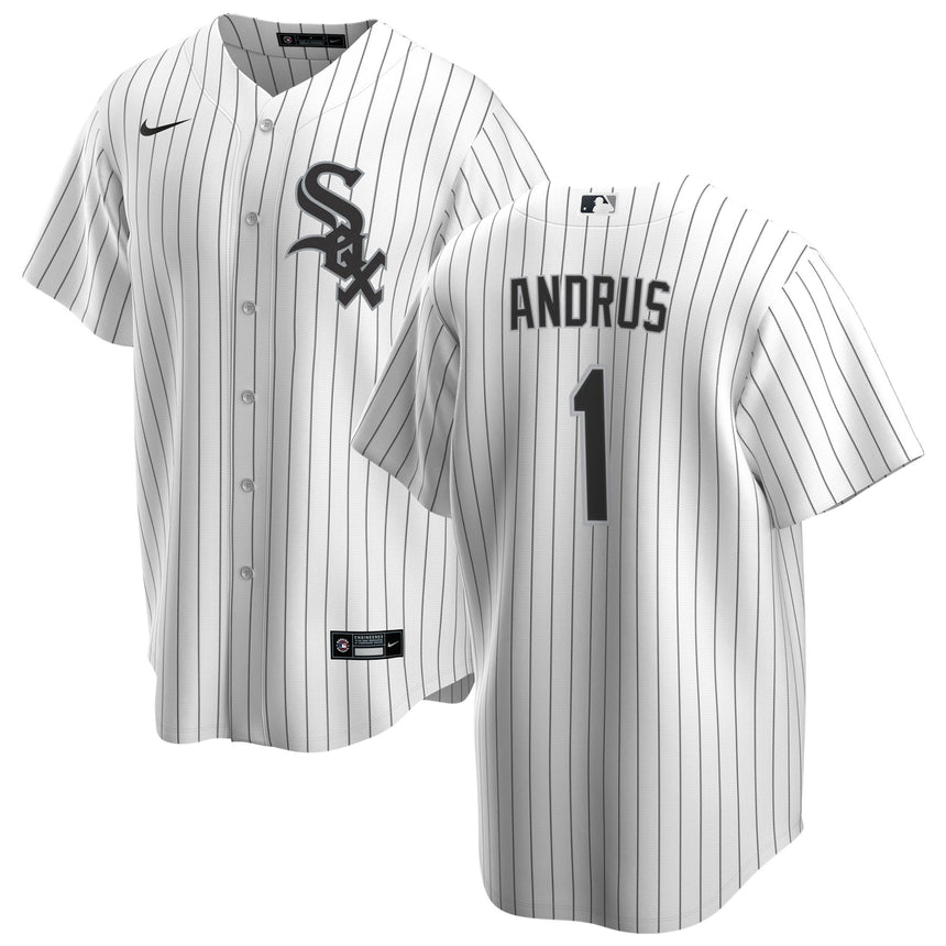 Men's Elvis Andrus Chicago White Sox Home White Premium Stitch Replica Jersey - vstockx