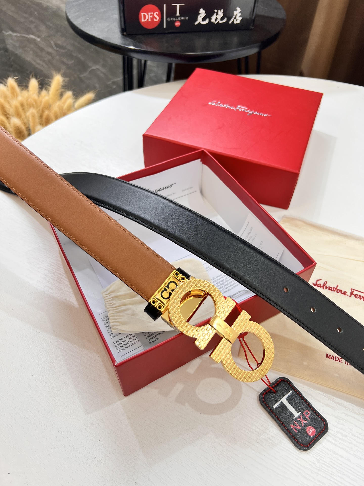 Streetwear Belt Ferragamo 320046 size:3.5cm - vstockx
