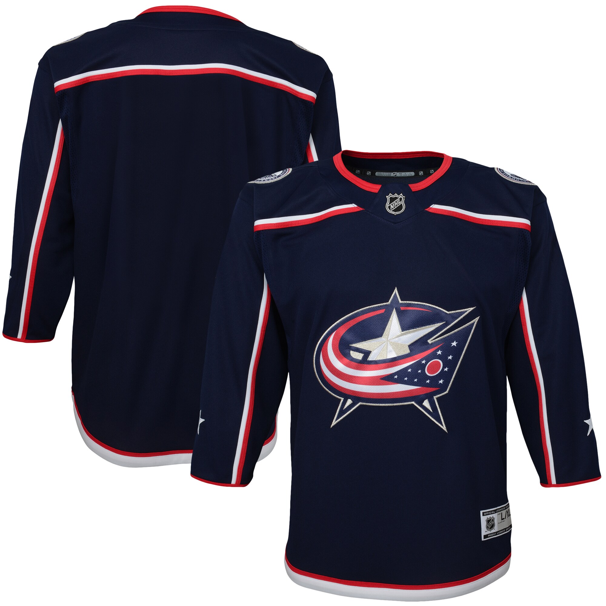 Columbus Blue Jackets Youth Home Premier Jersey - Navy - vstockx
