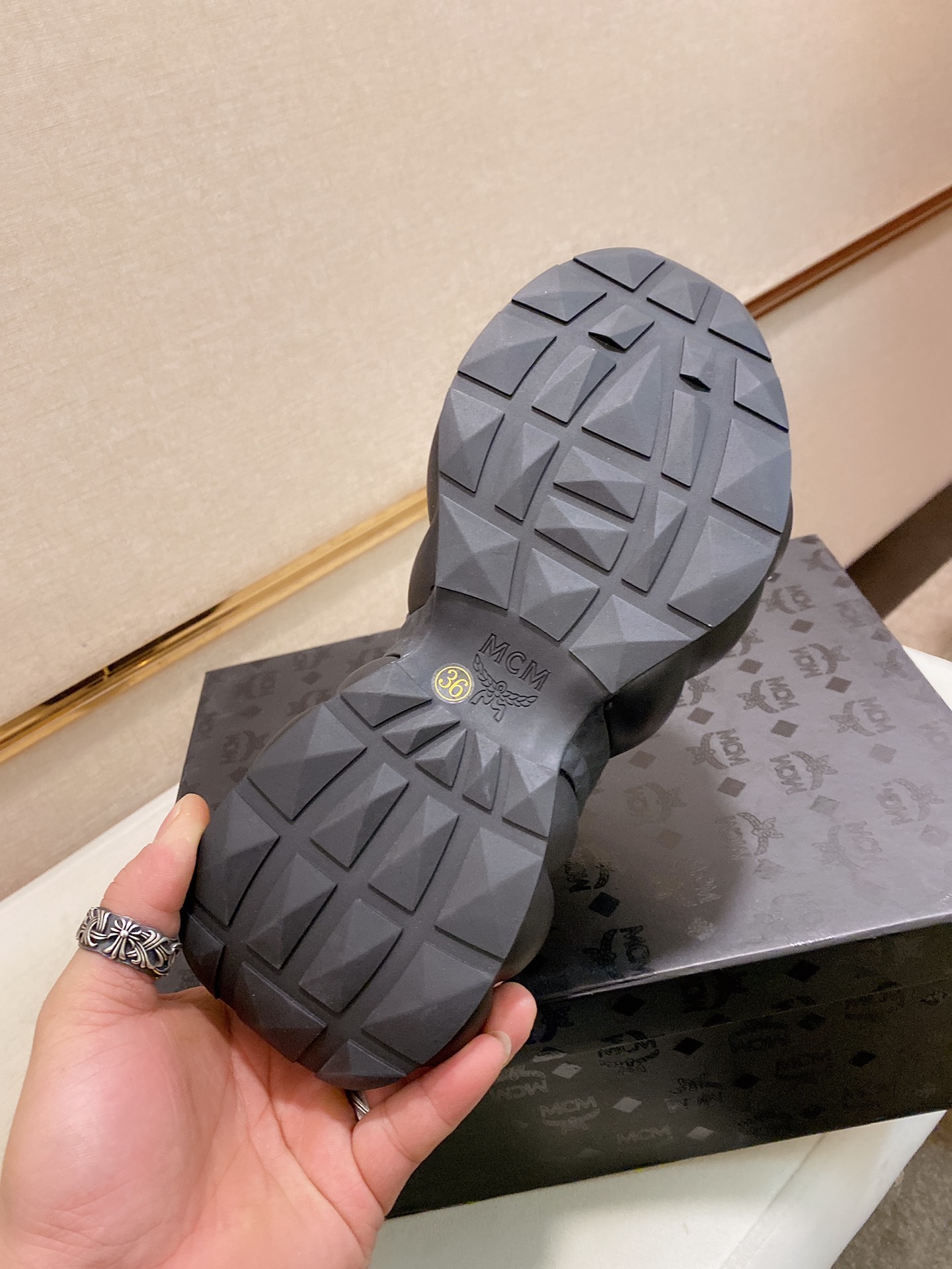 MCM Low Top Logo Lace-up Sneakers 1 - vstockx