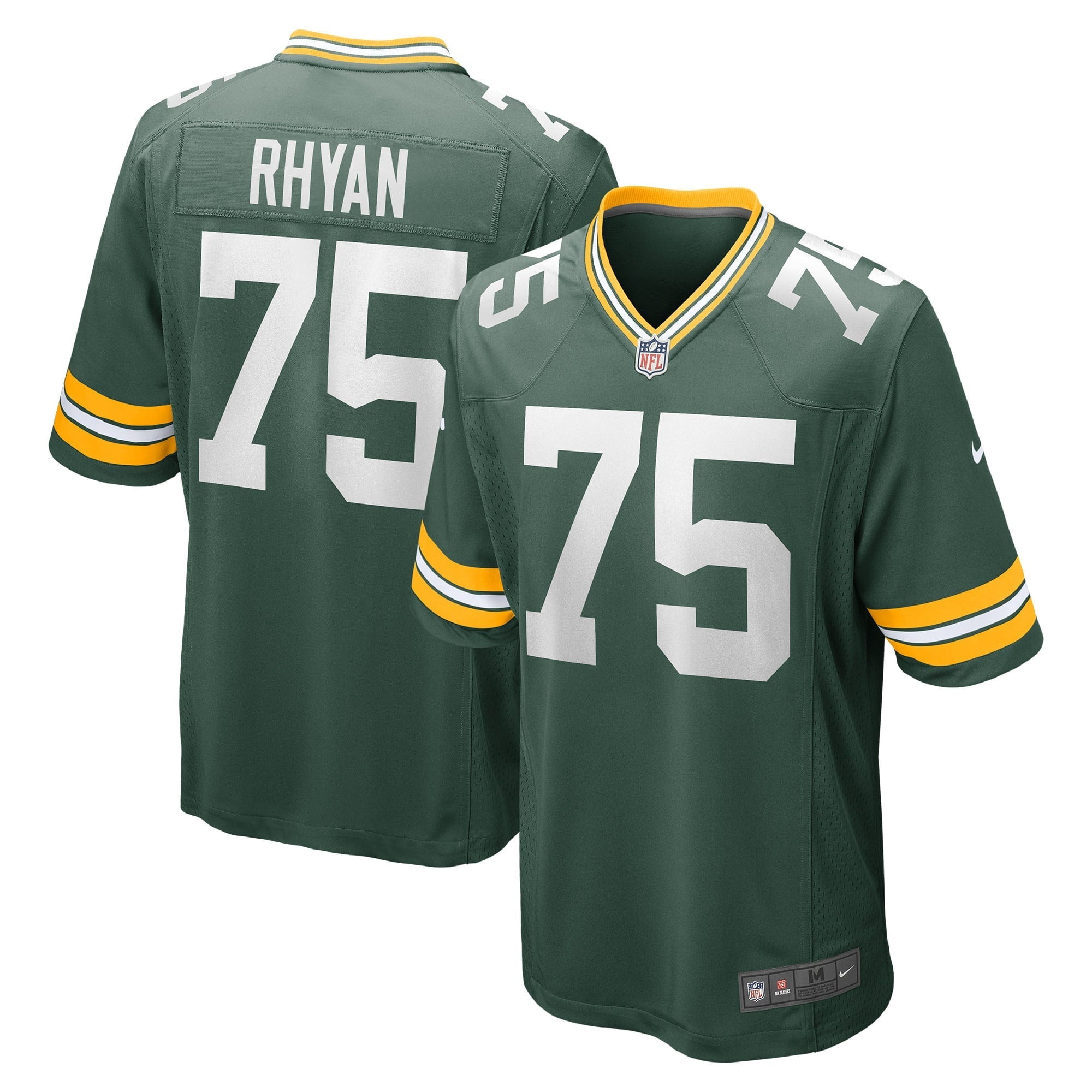 Men's Nike Sean Rhyan Green Green Bay Packers Game Player Jersey - vstockx