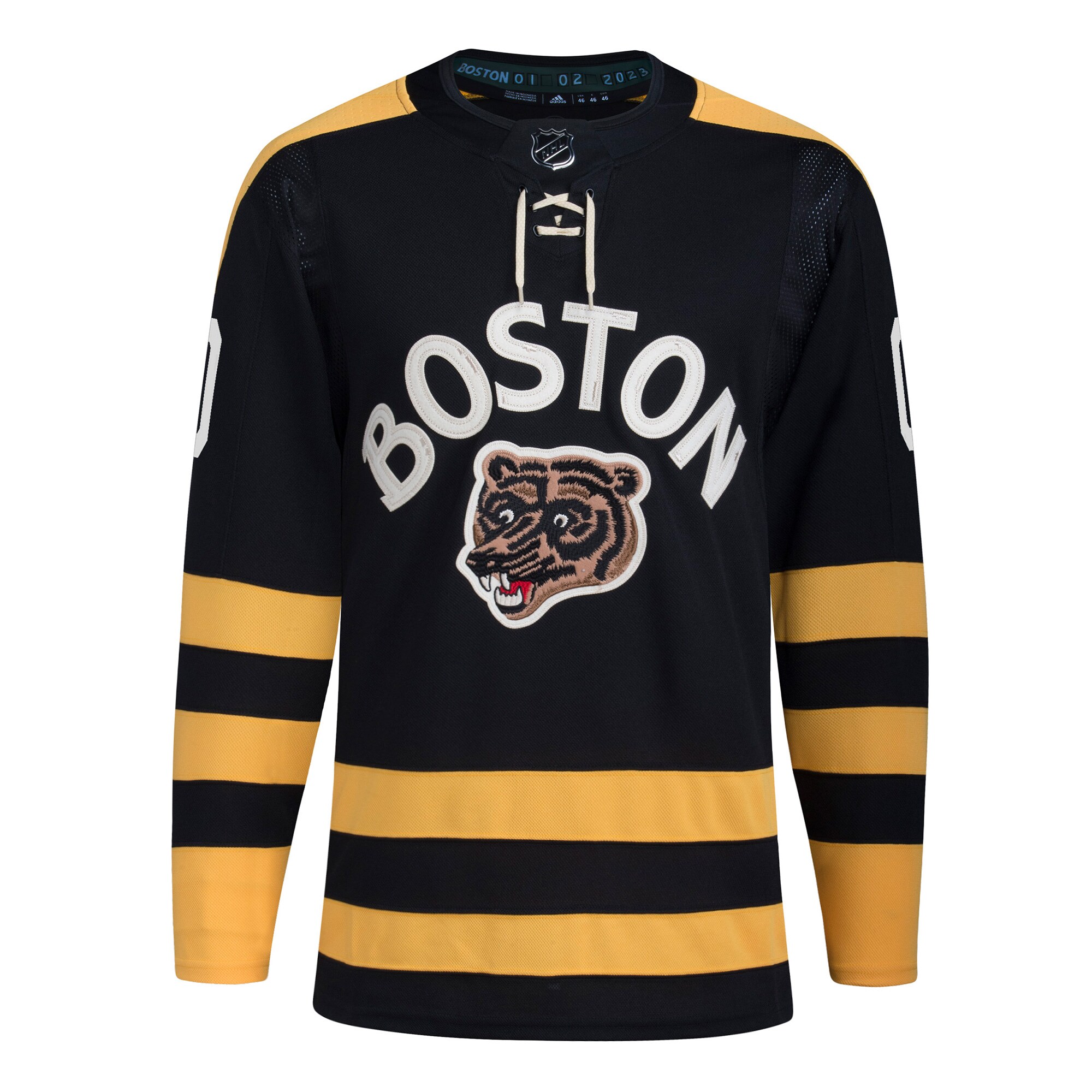 Boston Bruins adidas 2023 NHL Winter Classic Authentic Custom Jersey - Black - vstockx