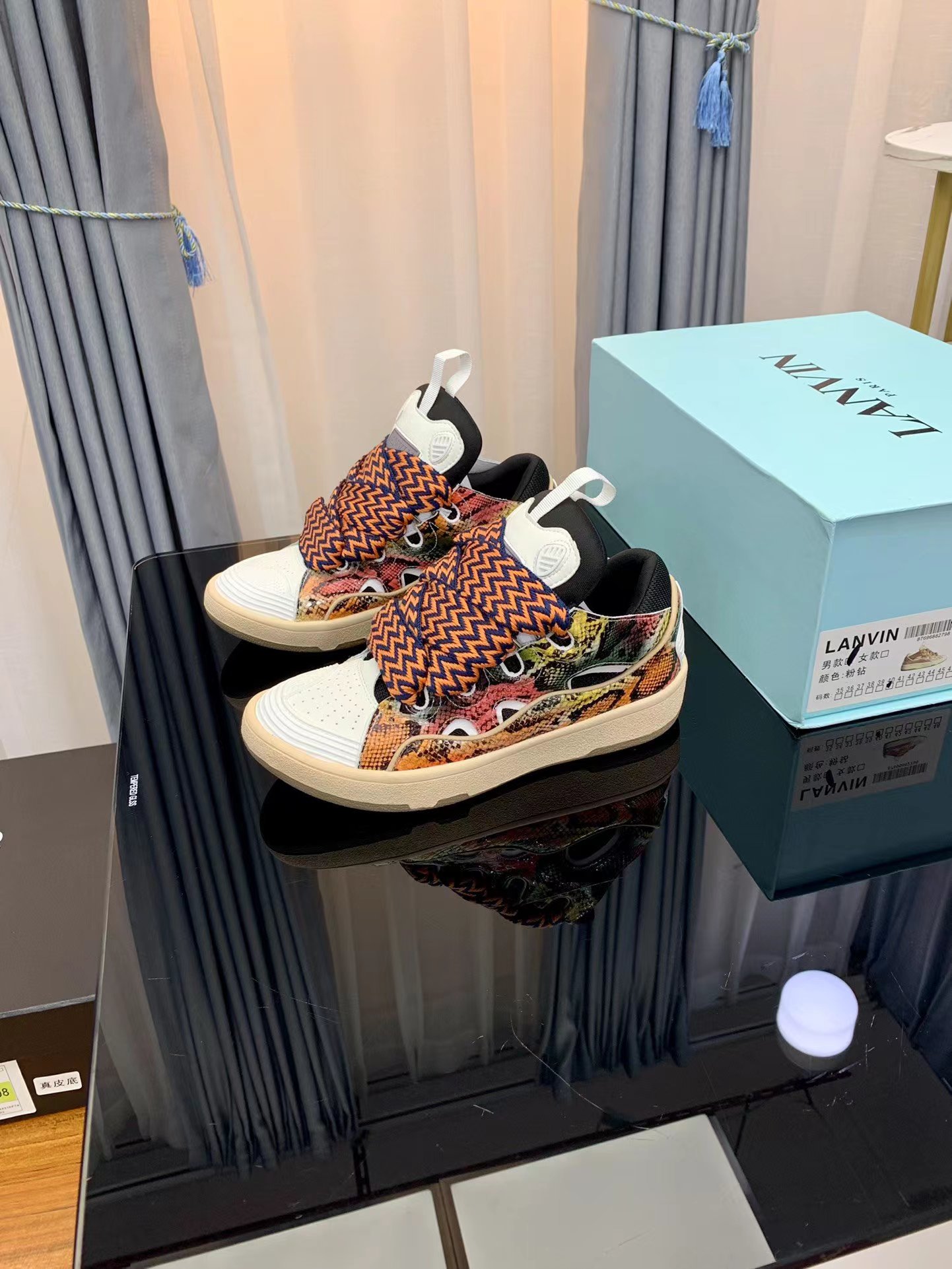Lanvin Leather Curb snake's skin - vstockx