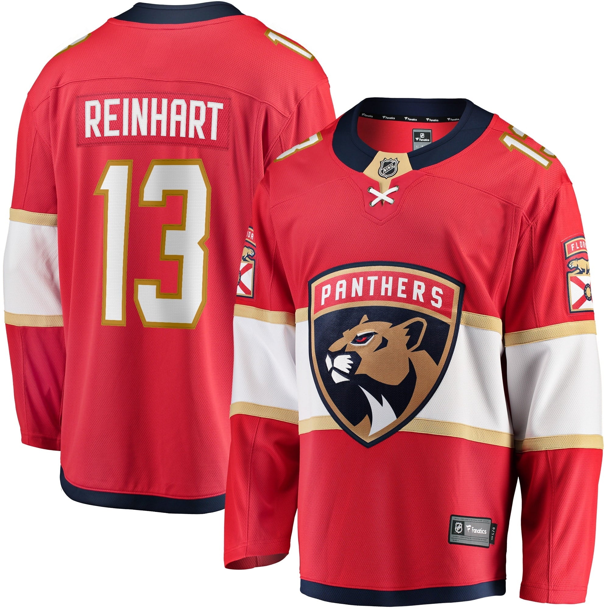 Men's Fanatics Branded Sam Reinhart Red Florida Panthers Breakaway Player Jersey - vstockx
