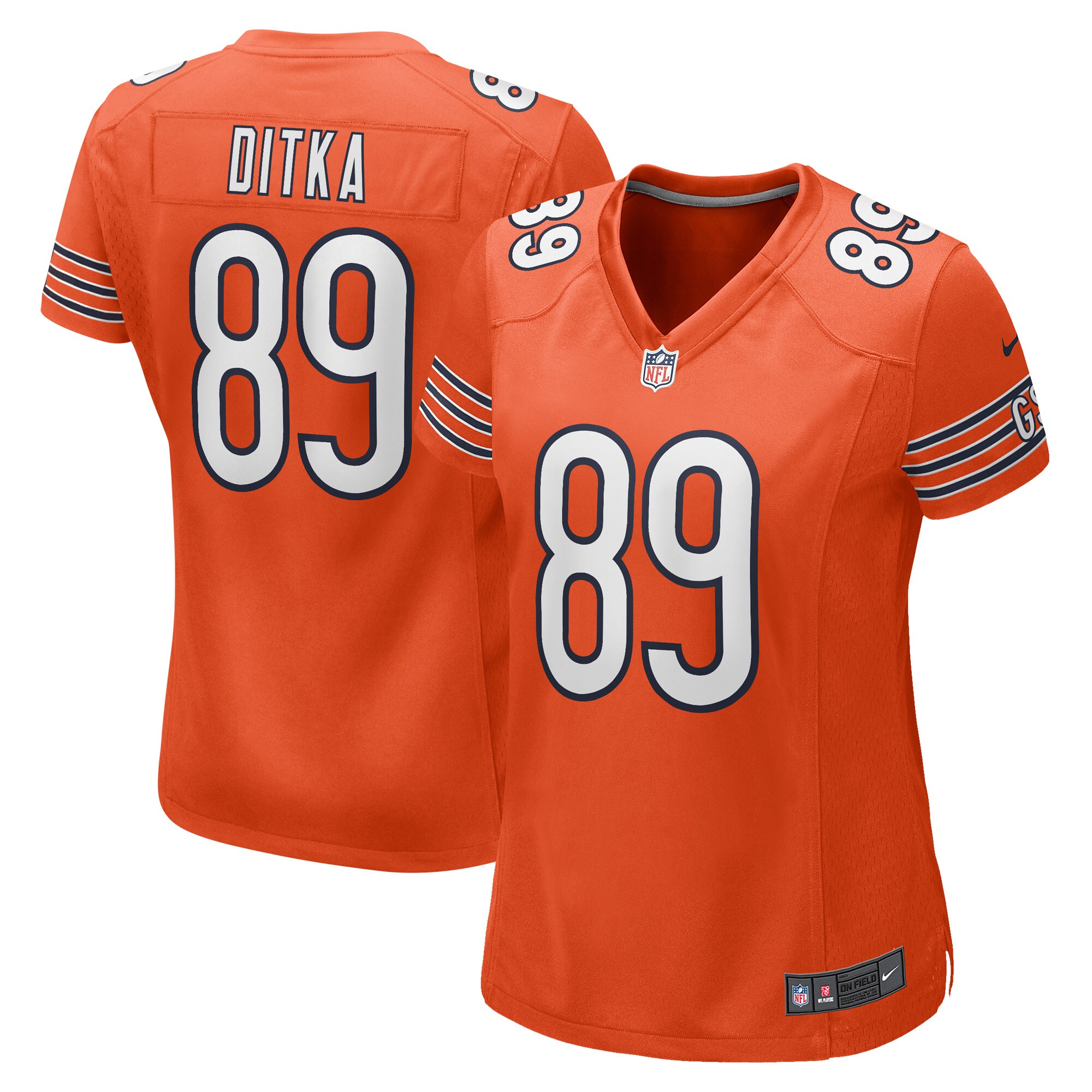 Mike Ditka Chicago Bears Nike Women's Retired Player Jersey - Orange - vstockx