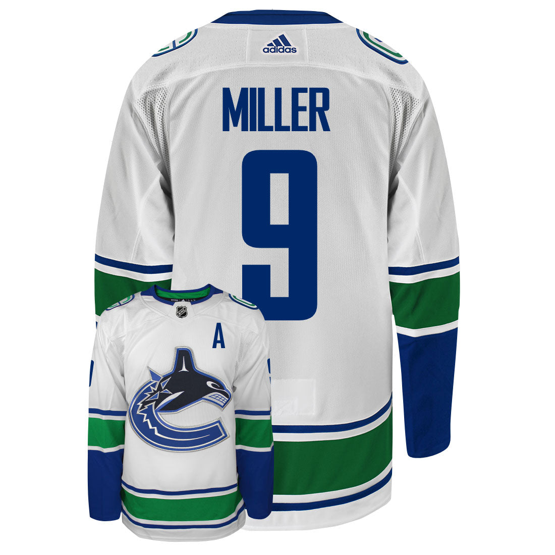 JT Miller Vancouver Canucks Adidas Primegreen Authentic NHL Hockey Jersey - vstockx