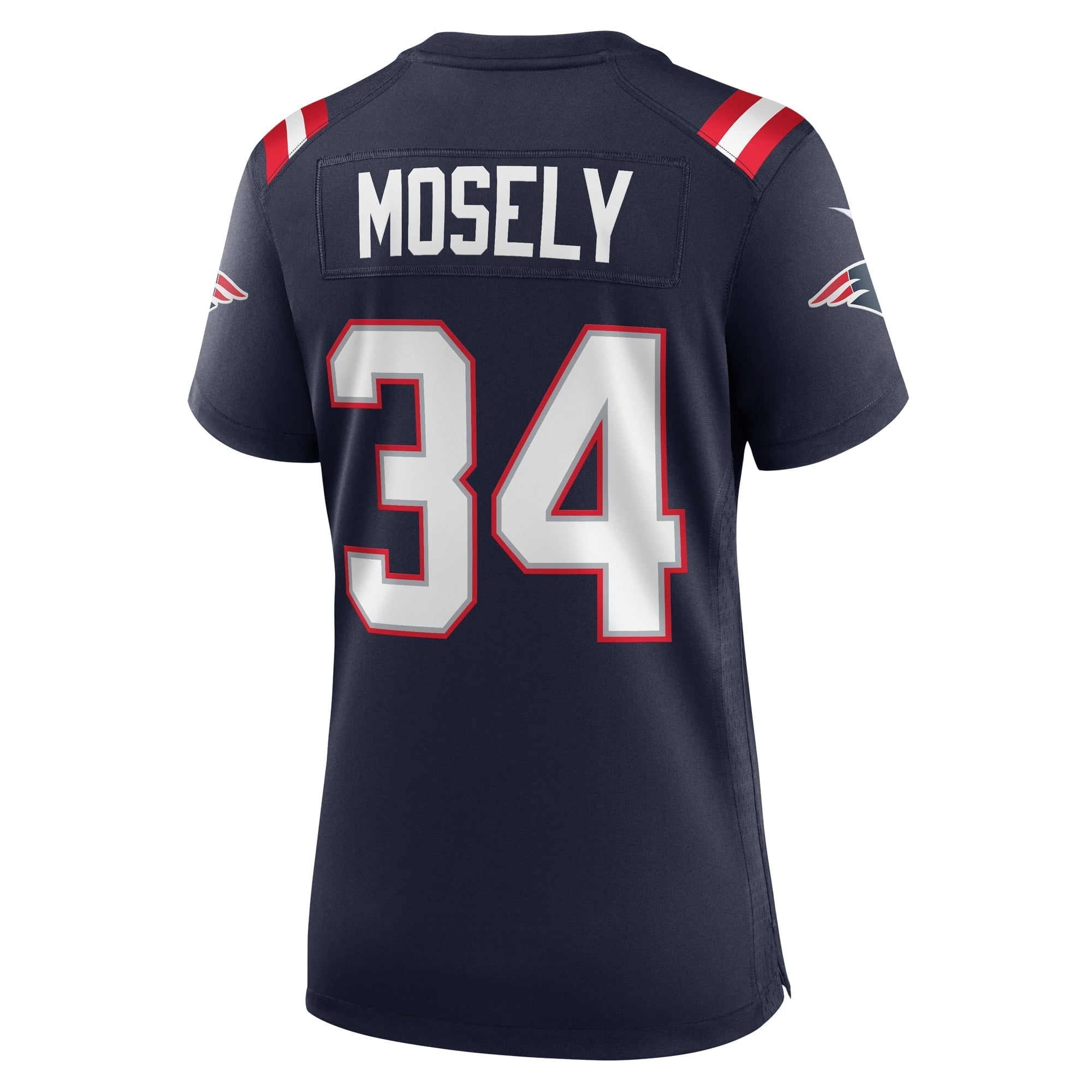 Women's Nike Quandre Mosely Navy New England Patriots Home Game Player Jersey - vstockx