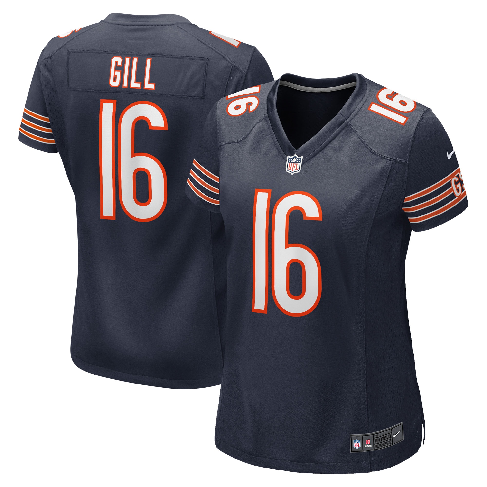 Trenton Gill Chicago Bears Nike Women's Game Player Jersey - Navy - vstockx