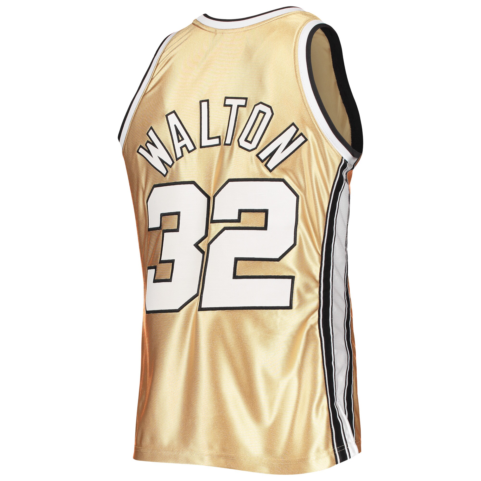 Bill Walton Portland Trail Blazers Mitchell & Ness 75th Anniversary 1976/77 Hardwood Classics Swingman Jersey - Gold - vstockx