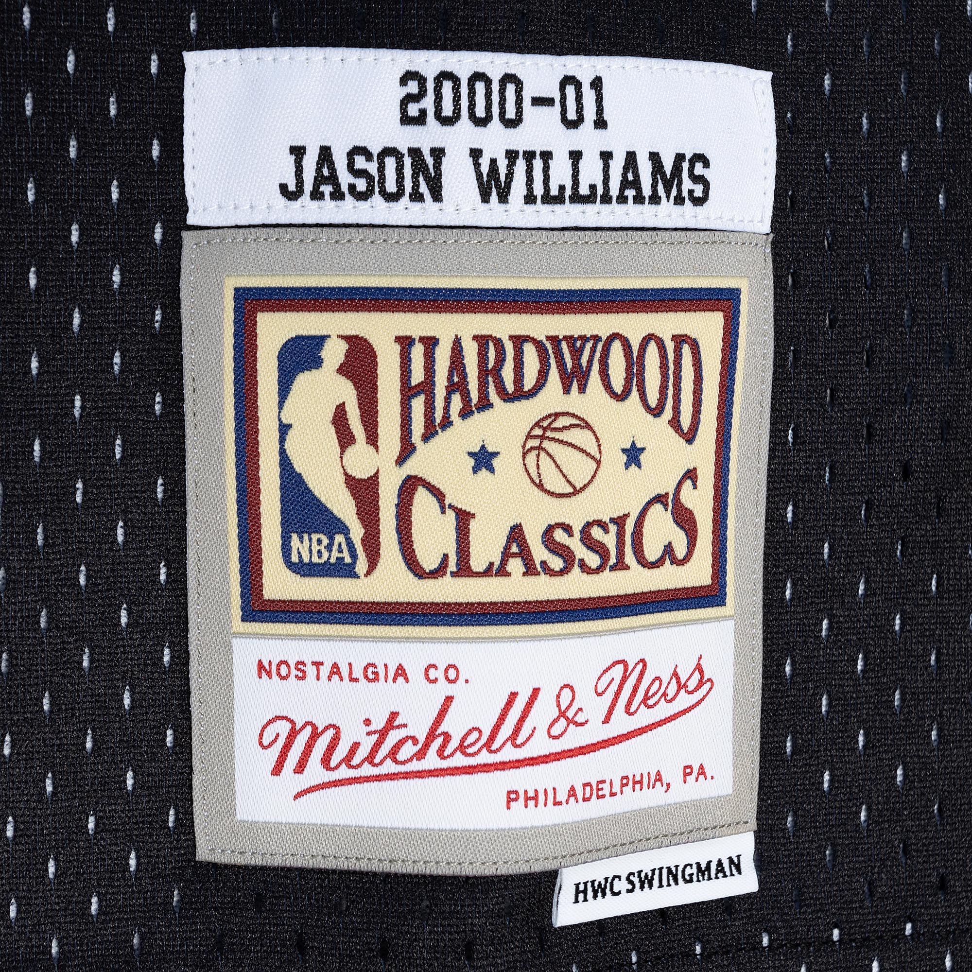 Jason Williams Sacramento Kings Mitchell & Ness Hardwood Classics 2000/01 Split Swingman Jersey - Purple/Black - vstockx