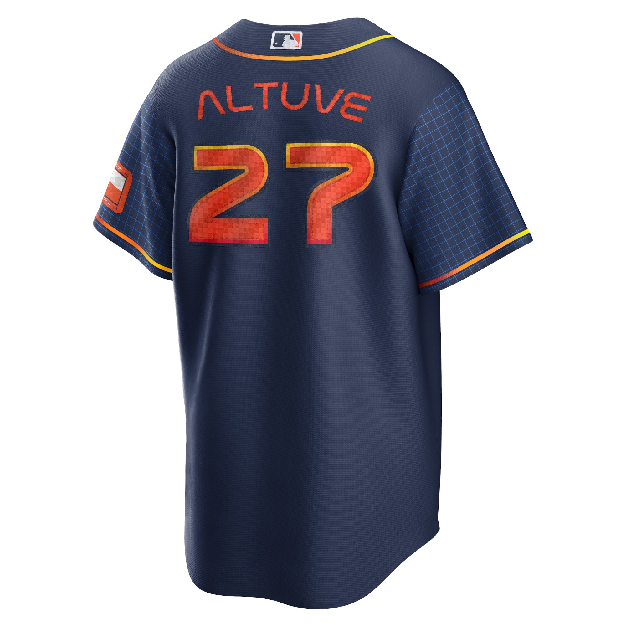 Jose Altuve Houston Astros Nike 2022 City Connect Replica Player Jersey - Navy - vstockx