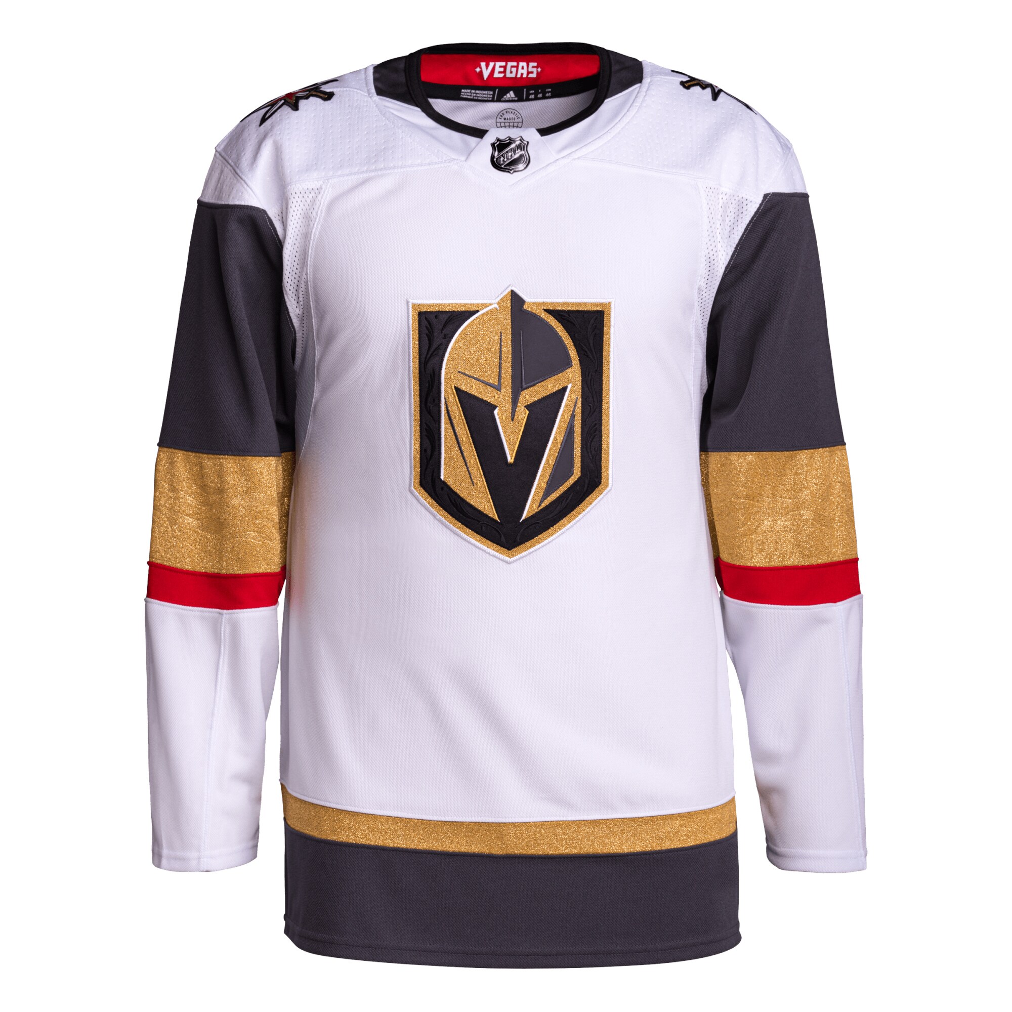 Vegas Golden Knights adidas Away Primegreen Authentic Pro Jersey White - vstockx