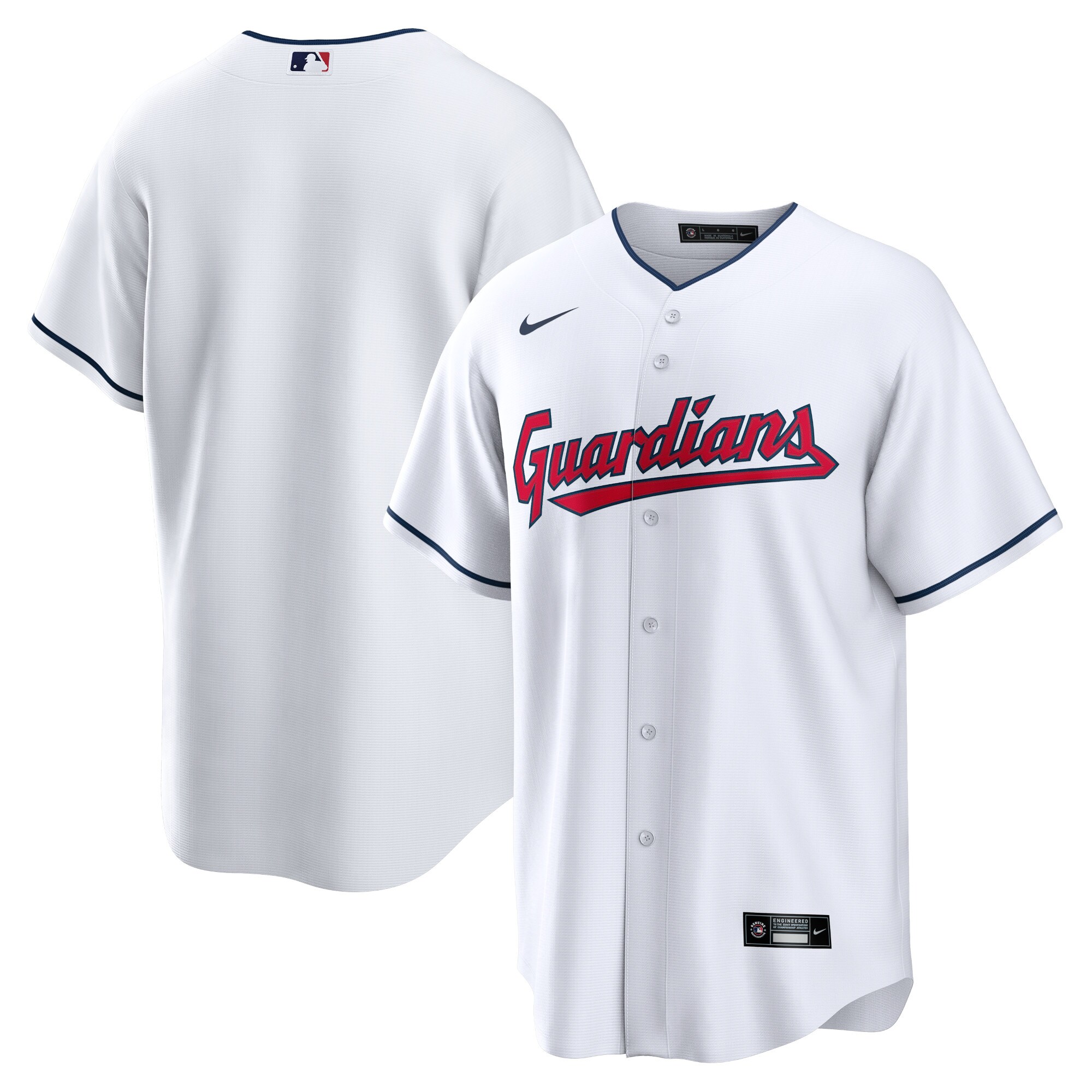 Cleveland Guardians Nike Home Blank Replica Jersey - White - vstockx