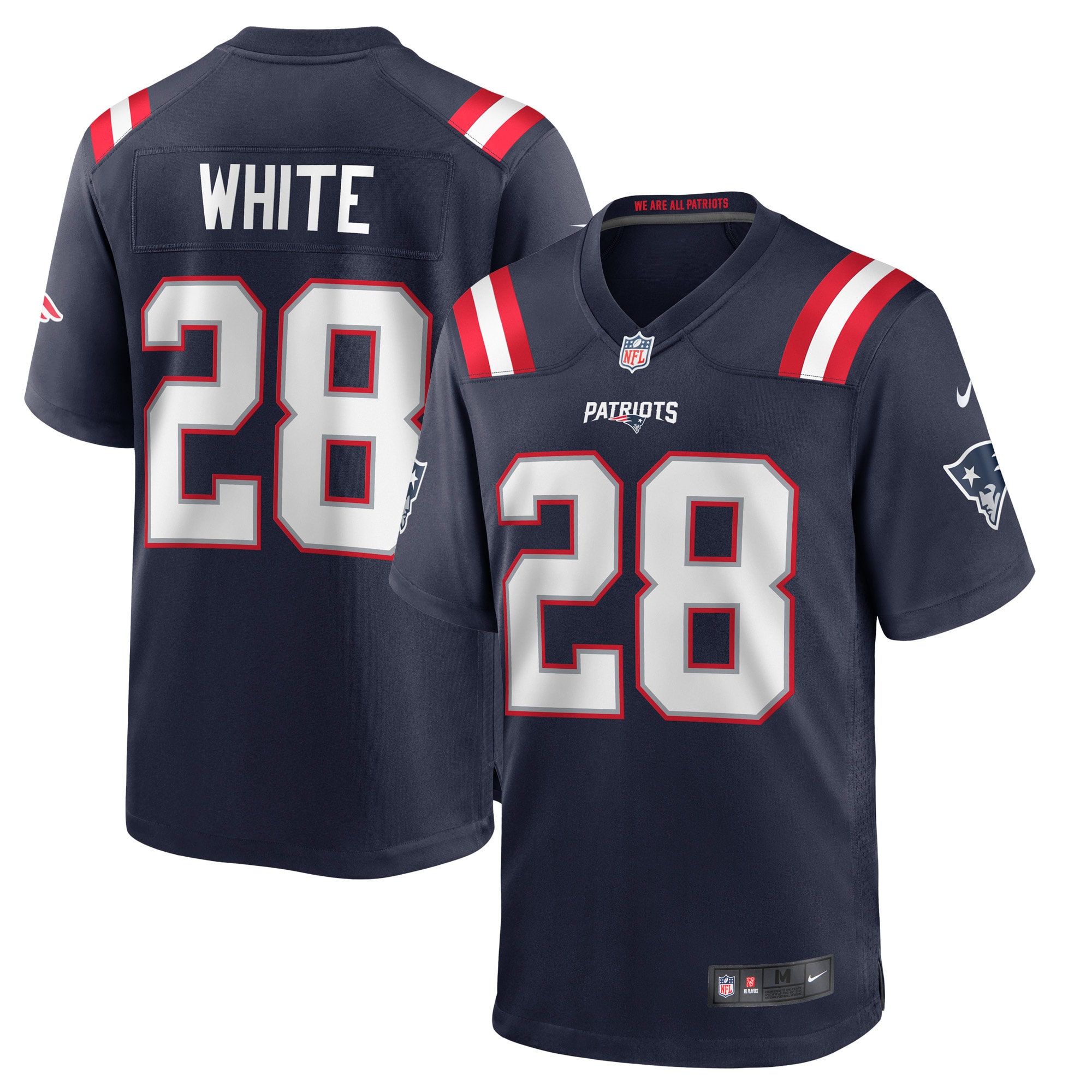 James White New England Patriots Nike Game Player Jersey - Navy - vstockx