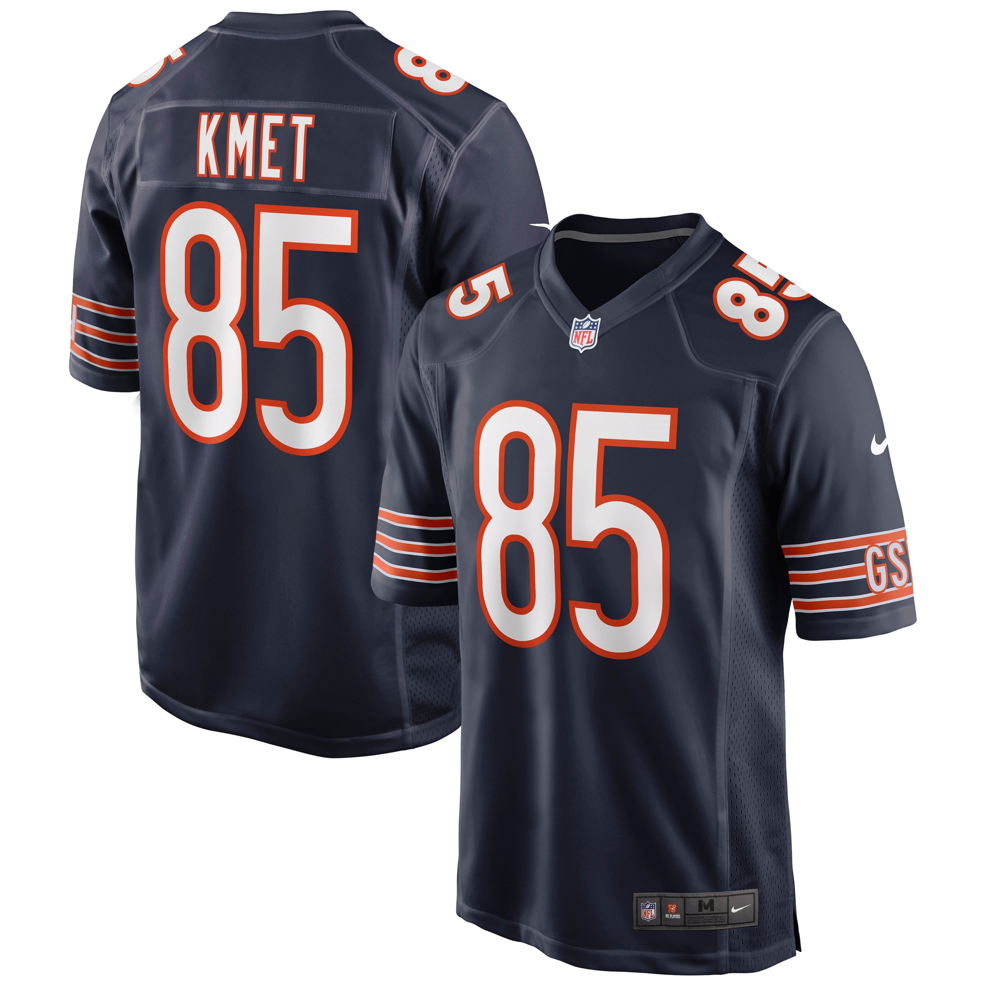 Men's Nike Cole Kmet Navy Chicago Bears Player Game Jersey - vstockx