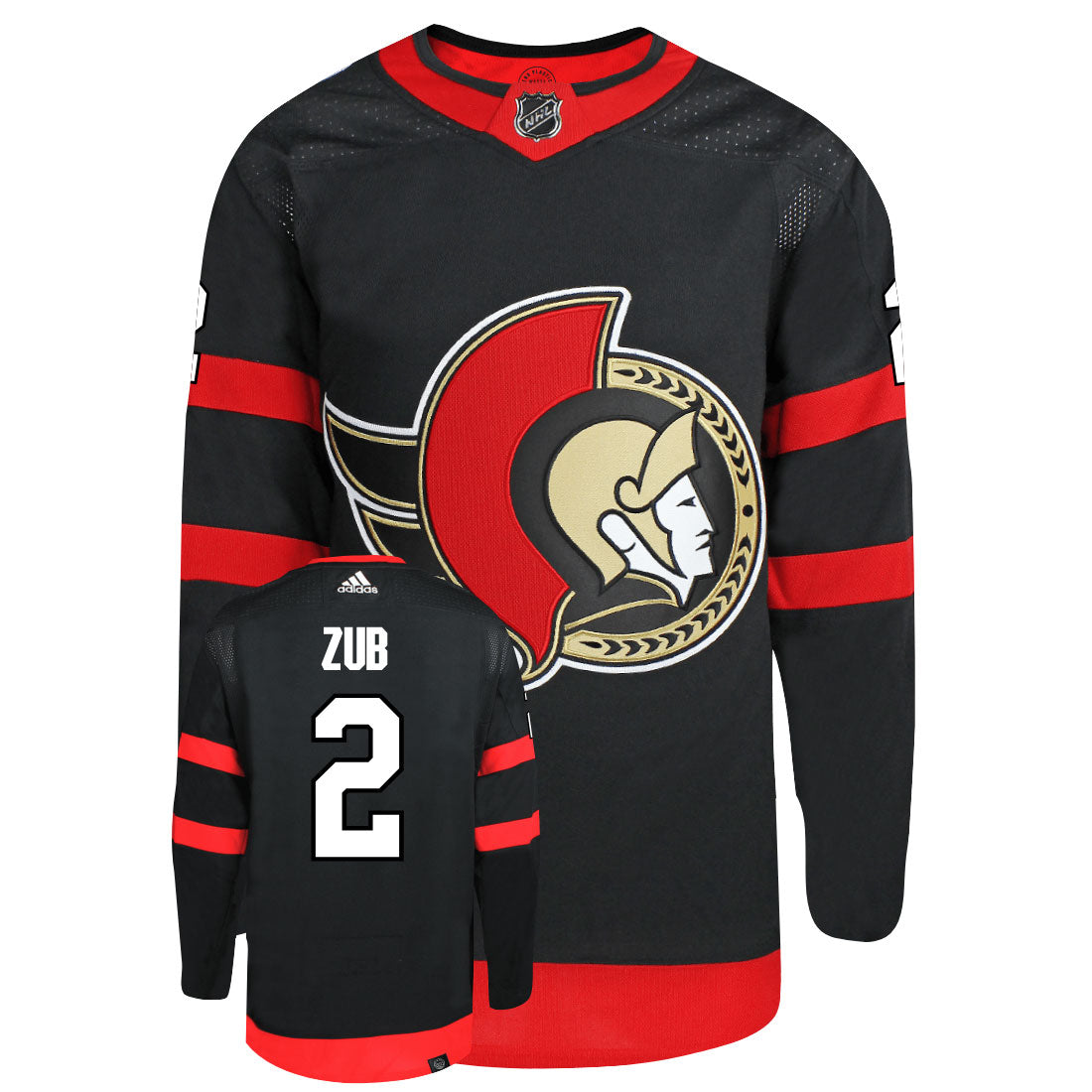 Artem Zub Ottawa Senators Adidas Primegreen Authentic NHL Hockey Jersey - vstockx
