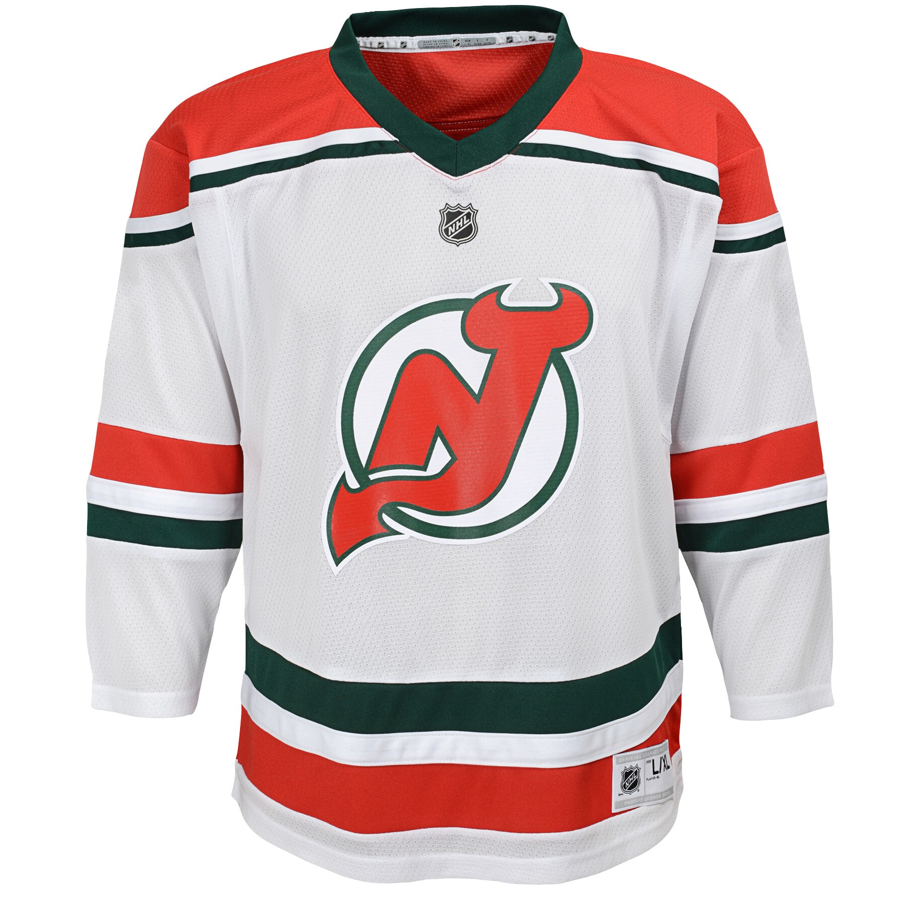New Jersey Devils Youth 2022/23 Heritage Replica Jersey - White - vstockx