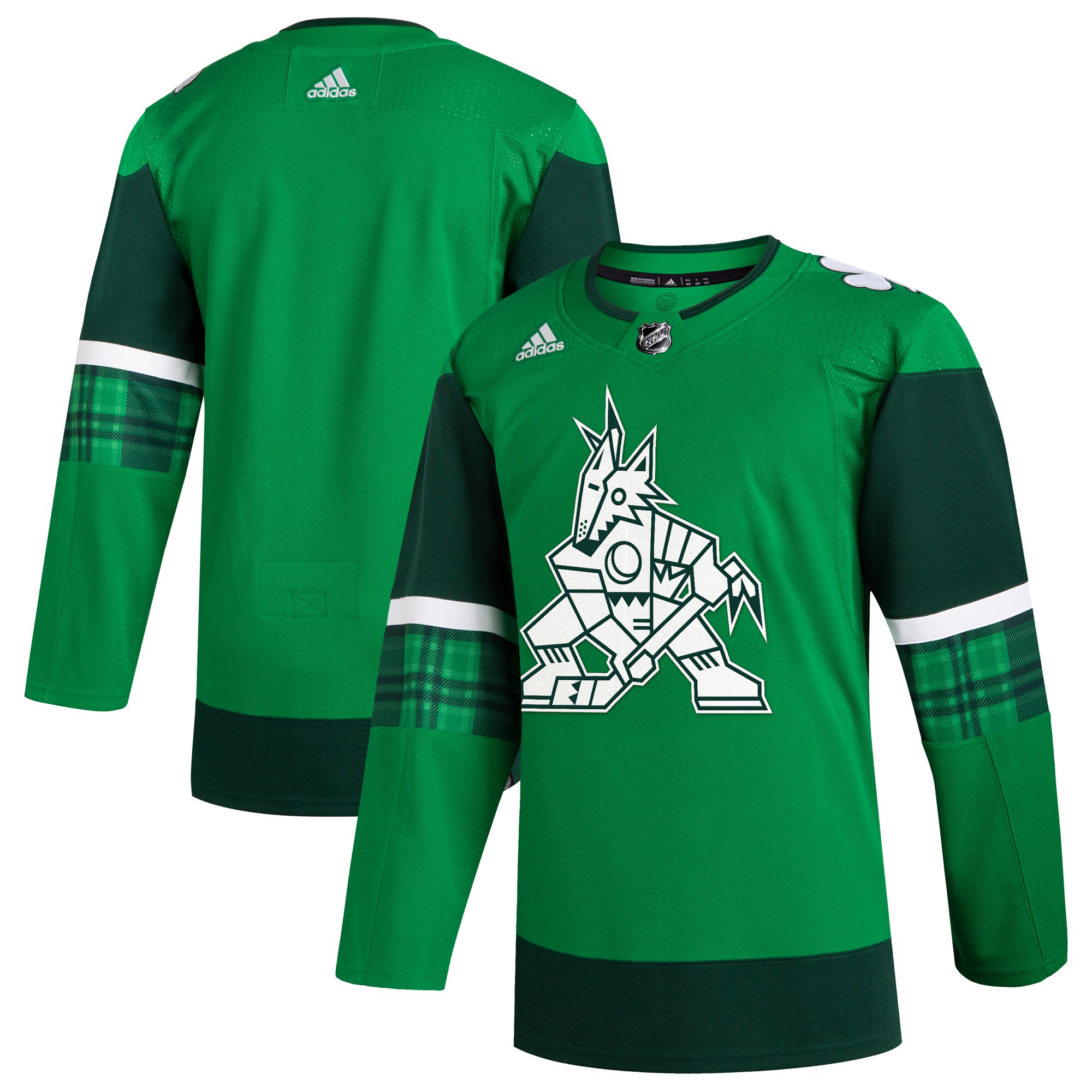 Arizona Coyotes adidas 2023 St. Patrick's Day Primegreen Authentic Jersey - Kelly Green - vstockx