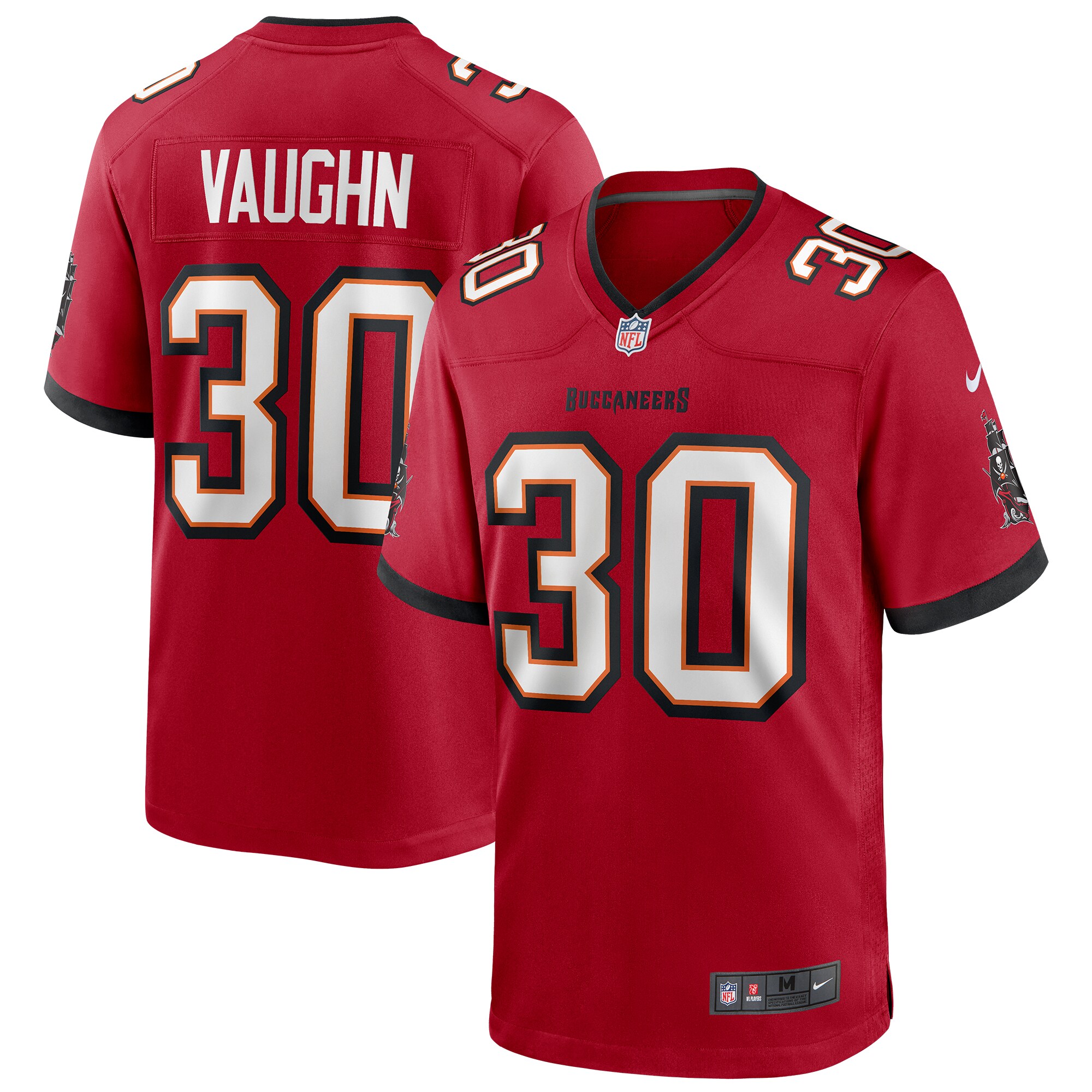 Ke'Shawn Vaughn Tampa Bay Buccaneers Nike Player Game Jersey - Red - vstockx