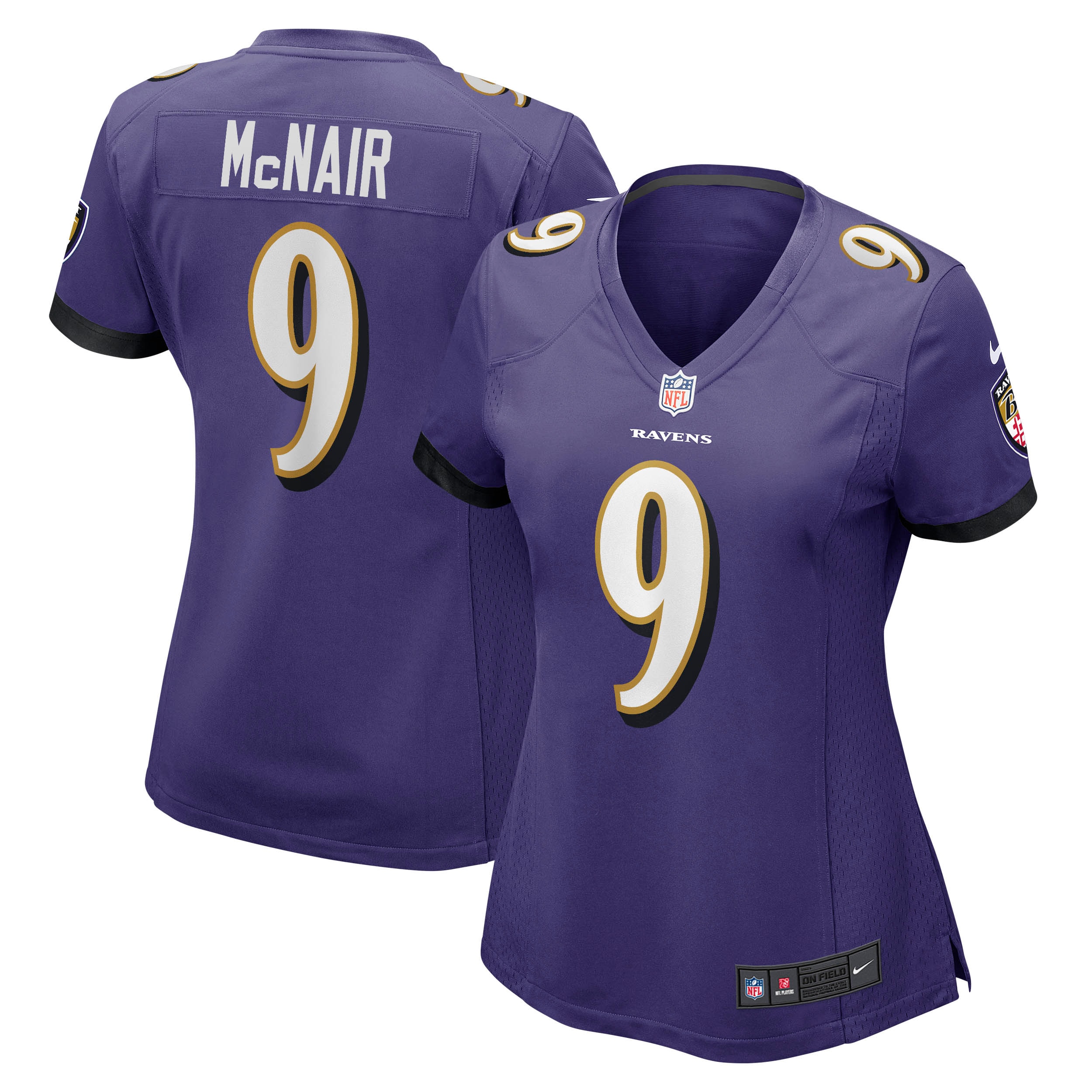 Steve McNair Baltimore Ravens Nike Women's Game Retired Player Jersey - Purple - vstockx