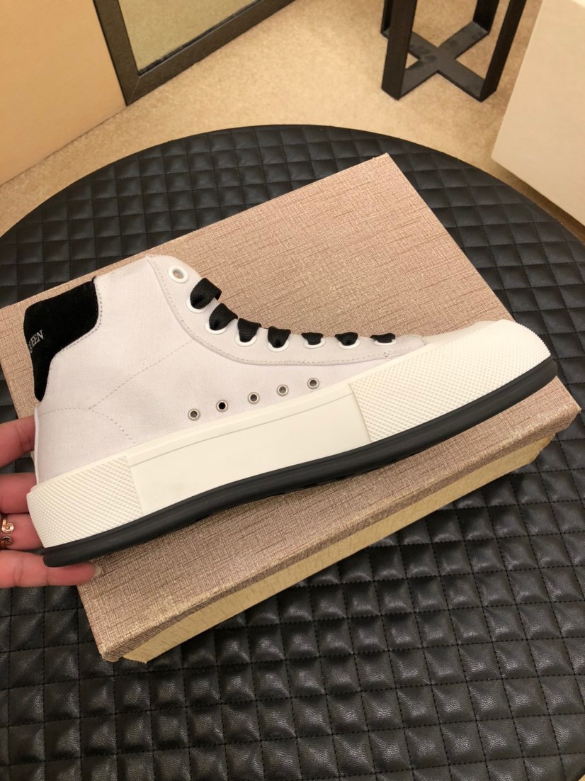 Mc Queen McQueen  high top new casual cloth shoes Size: Men's 38-44 - vstockx
