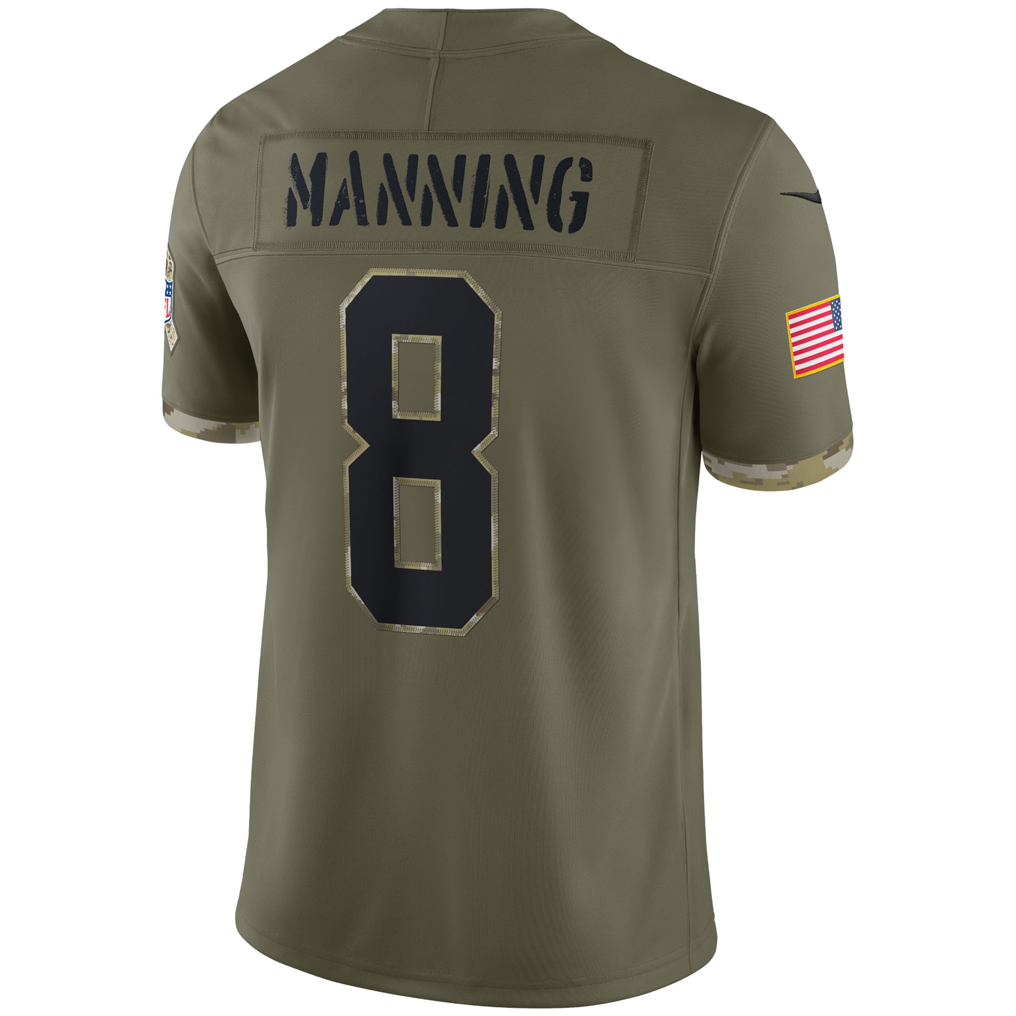 Archie Manning New Orleans Saints 2022 Salute To Service Retired Player Limited Jersey - Olive - vstockx
