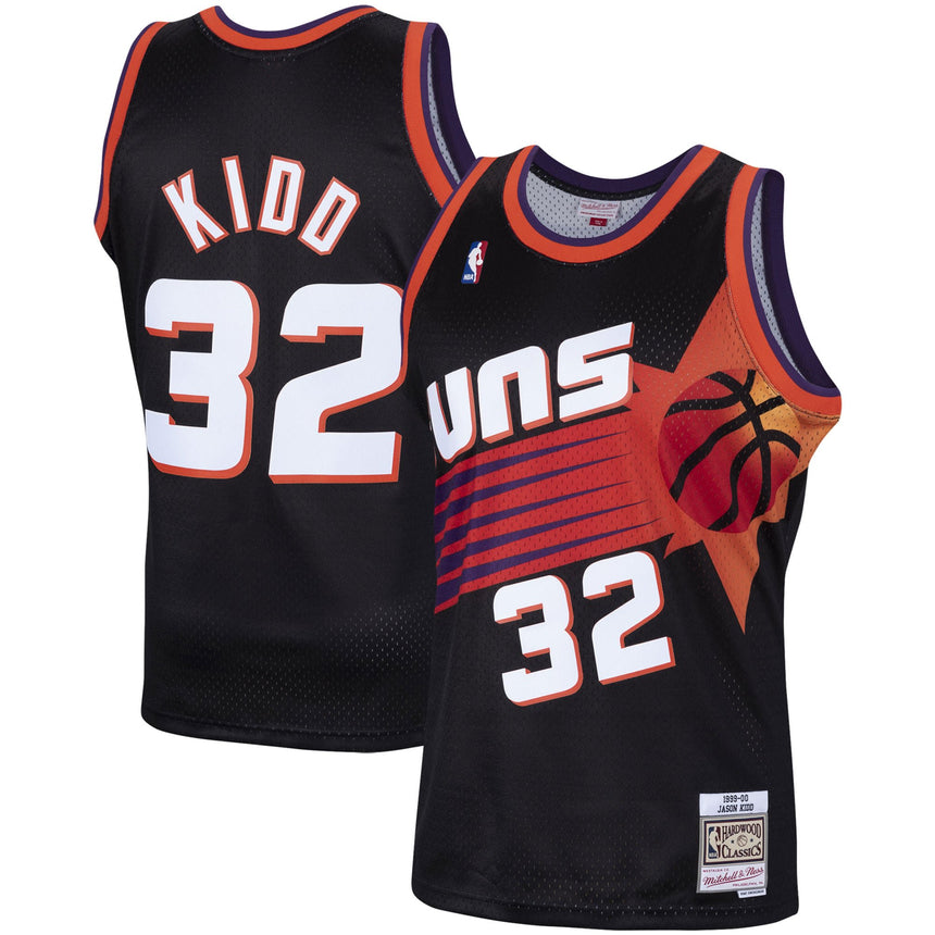 Men's Phoenix Suns Jason Kidd Mitchell & Ness Black 1999-2000 Hardwood Classics Swingman Jersey - vstockx