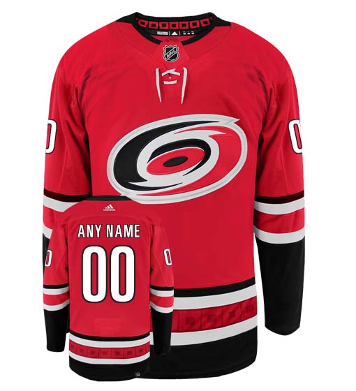 Customizable Carolina Hurricanes Adidas Primegreen Authentic NHL Hockey Jersey - vstockx