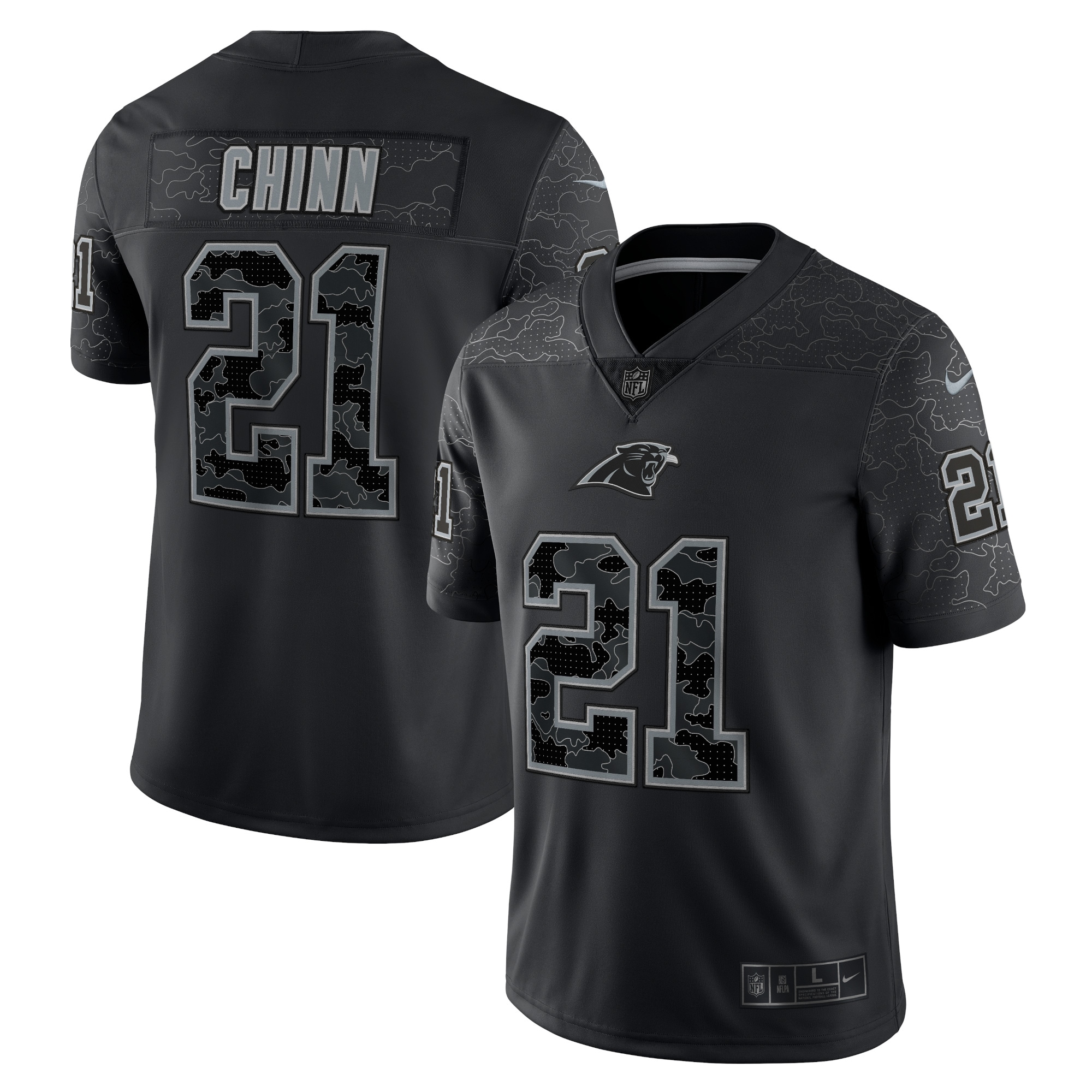 Jeremy Chinn Carolina Panthers Nike RFLCTV Limited Jersey - Black - vstockx