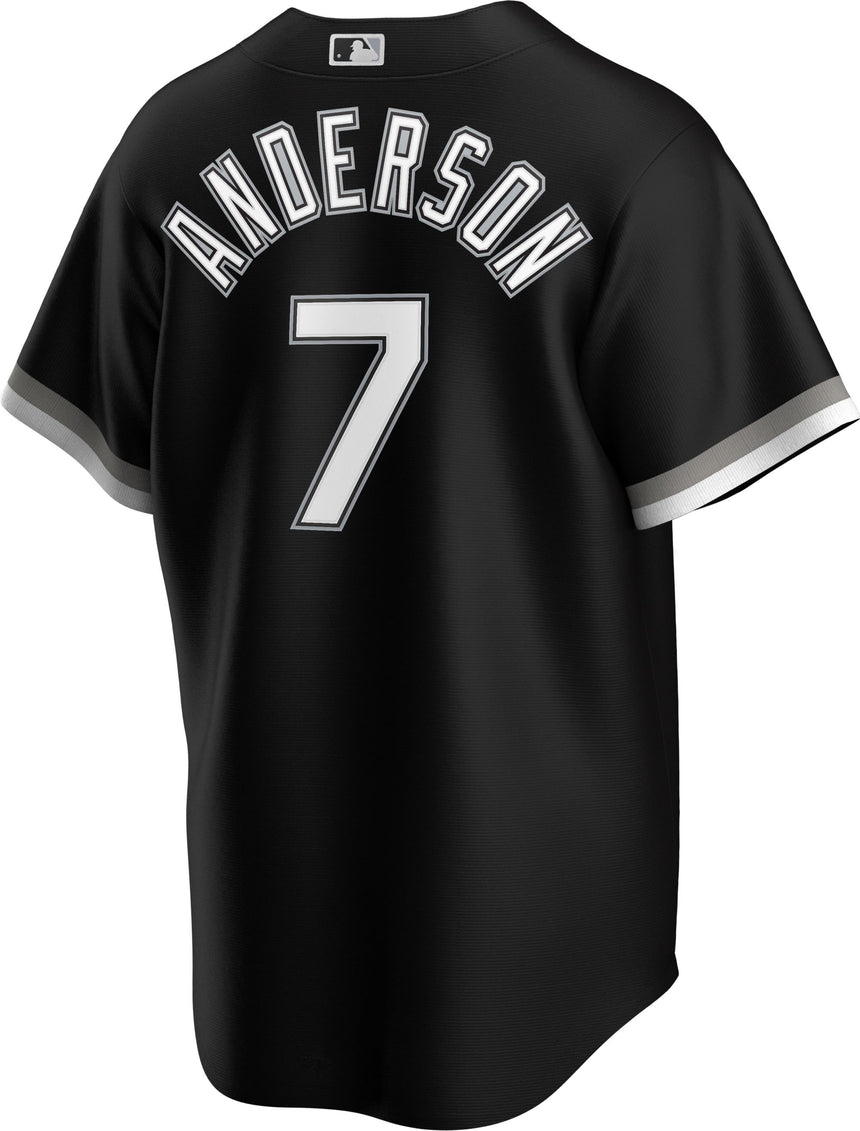 Men's Chicago White Sox Tim Anderson Black Alternate Replica Player Name Jersey - vstockx