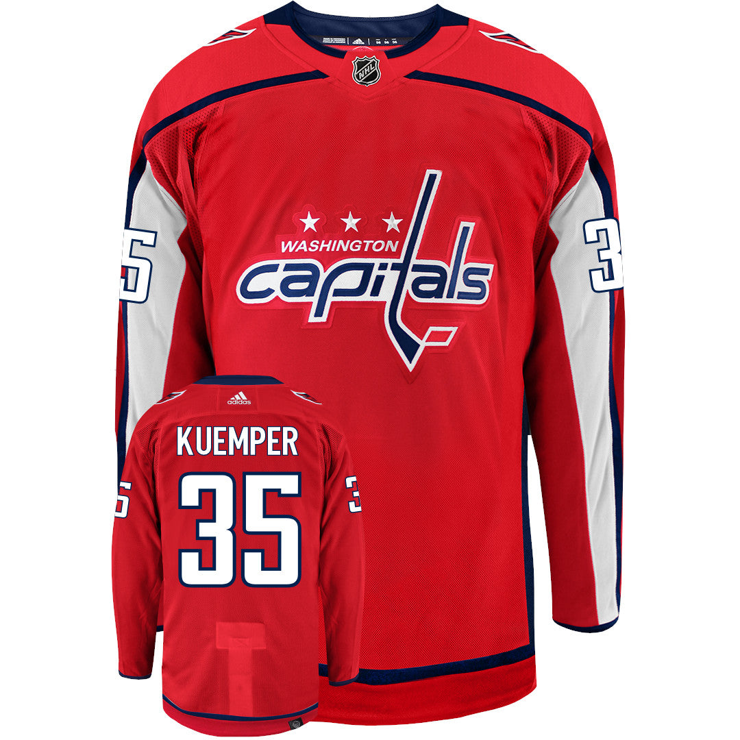 Darcy Kuemper Washington Capitals Adidas Primegreen Authentic NHL Hockey Jersey - vstockx