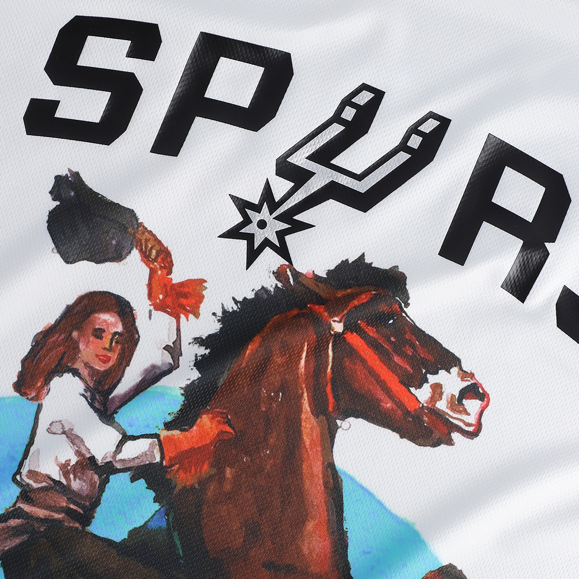 San Antonio Spurs NBA & KidSuper Studios by Fanatics Unisex Hometown Jersey - White - vstockx