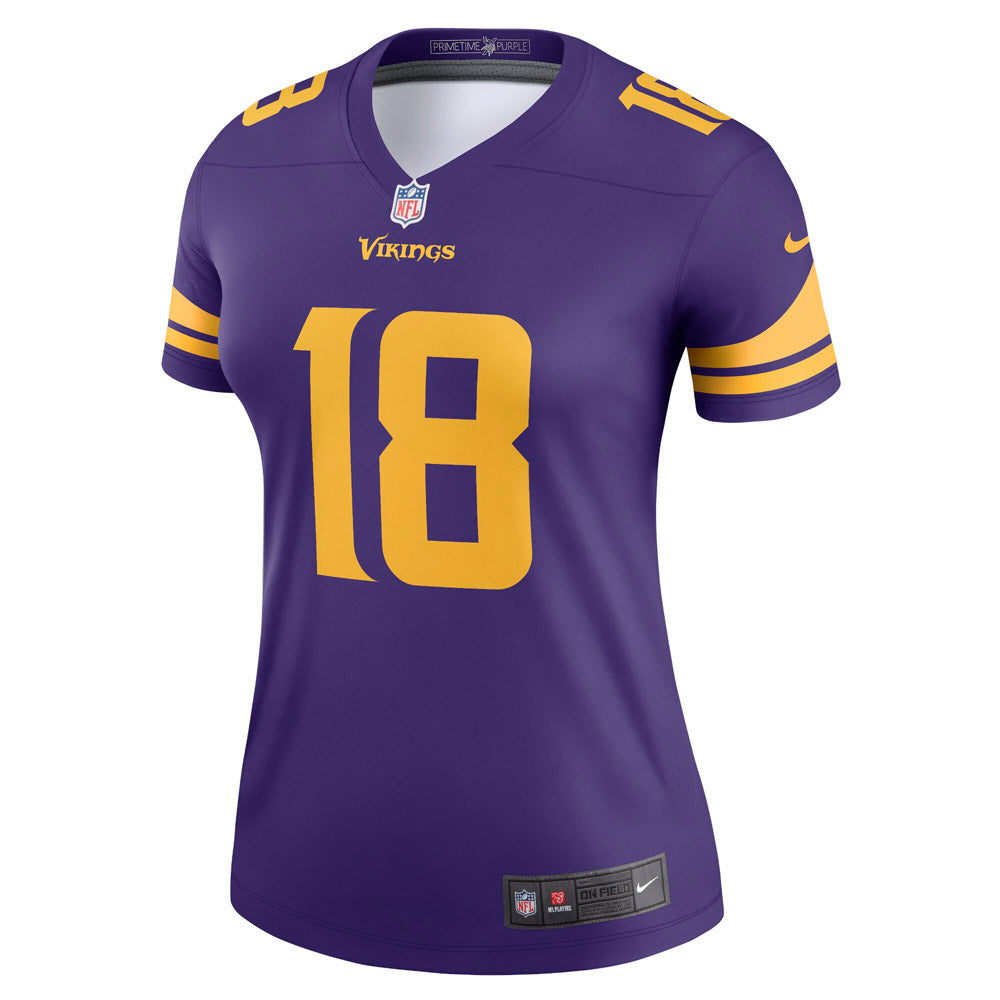 Women's Minnesota Vikings Justin Jefferson Alternate Legend Jersey Purple - vstockx