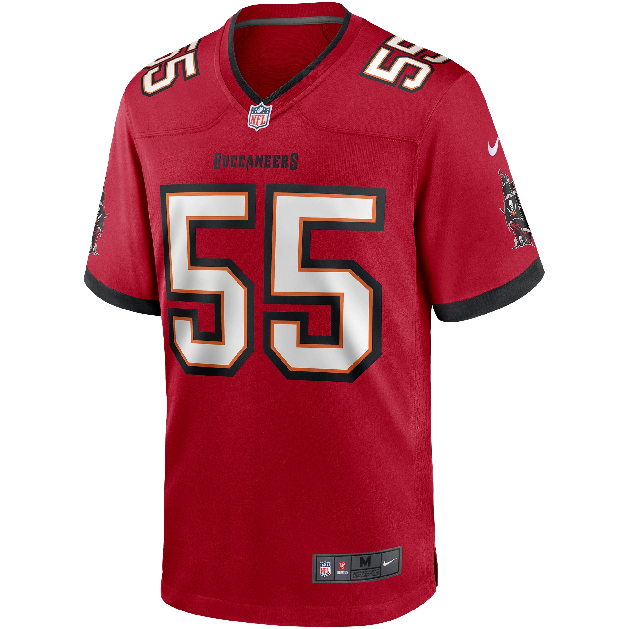 Derrick Brooks Tampa Bay Buccaneers Nike Game Retired Player Jersey - Red - vstockx