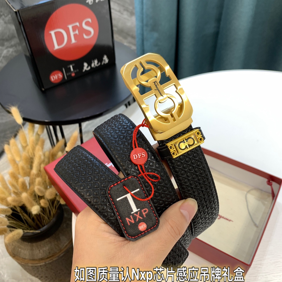 Streetwear Belt Ferragamo 319759 size:3.5cm - vstockx