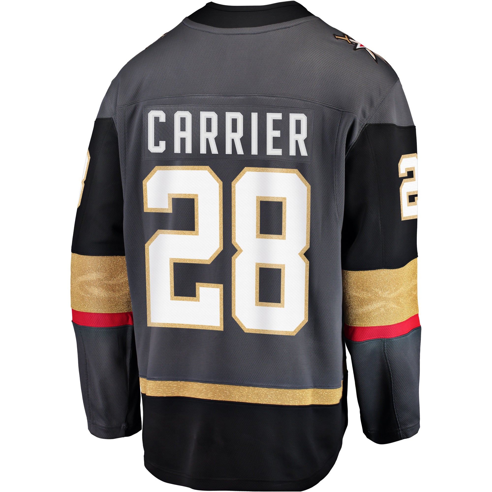 Men's William Carrier Gray Vegas Golden Knights Alternate Breakaway Player Jersey - vstockx