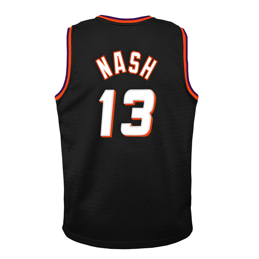 Youth Phoenix Suns Steve Nash Mitchell & Ness Black 1996-97 Hardwood Classics Swingman Jersey - vstockx