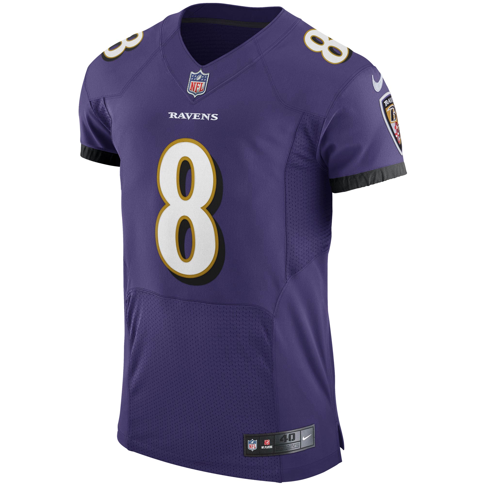Lamar Jackson Baltimore Ravens Nike Vapor Elite Player Jersey - Purple - vstockx